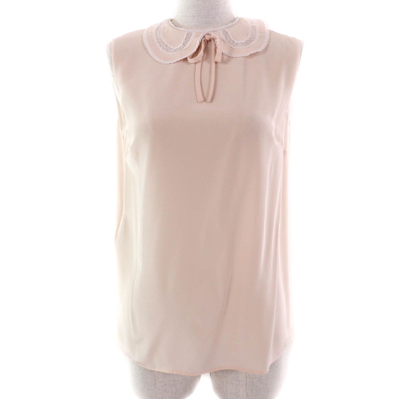 Miu Miu Miu Miu Miu Miu Lace ribbon design Silk Blouse Others Tops Size ONE SIZE - 1 Thumbnail