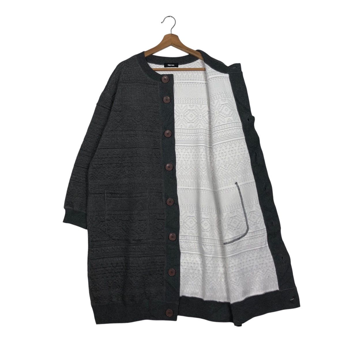 Issey Miyake 📌Vintage Long Jacket Button Ne-Net Japan Issey Miyake Size US M / EU 48-50 / 2 - 13 Thumbnail