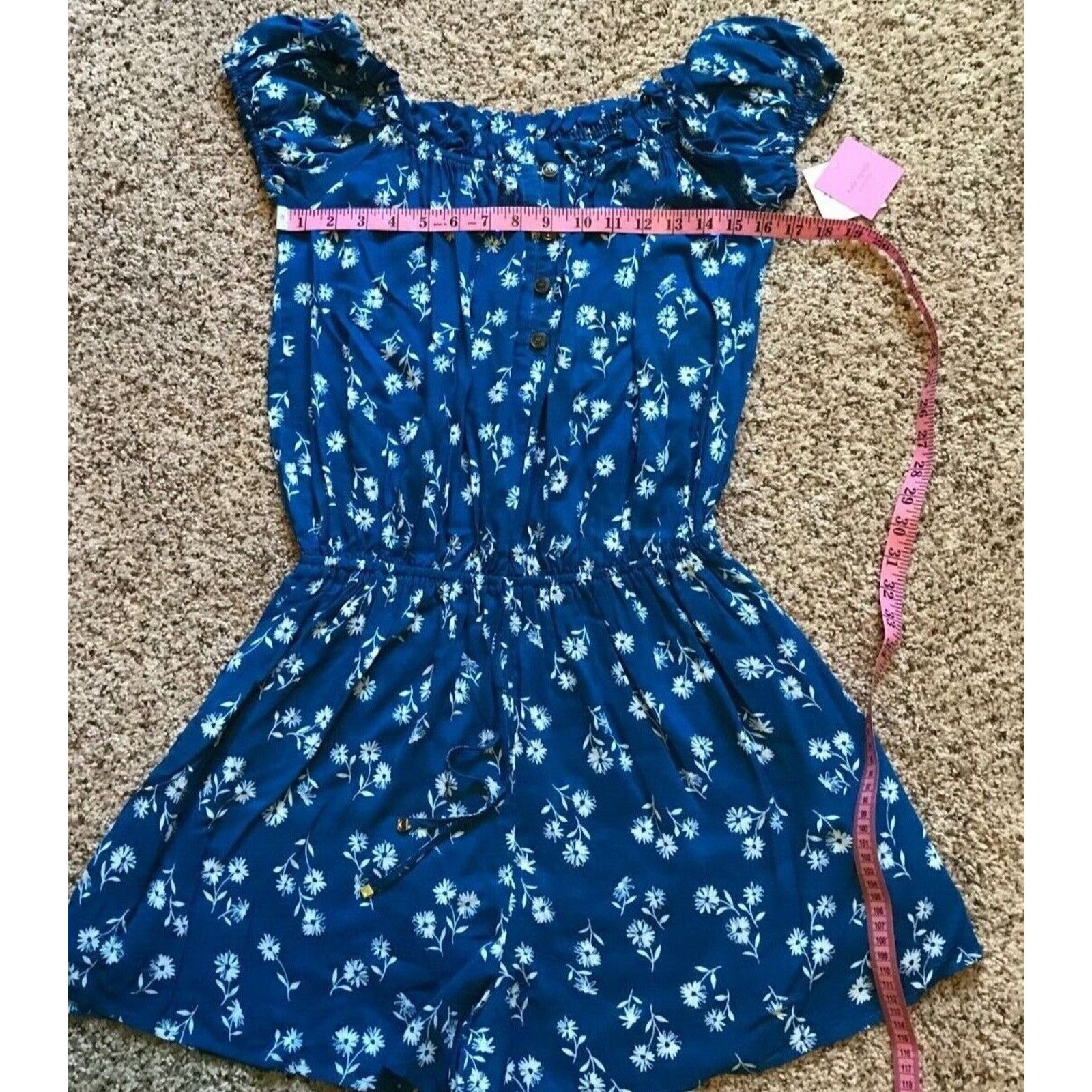 Kate Spade Dandelion Floral Off-the-Shoulder Romper