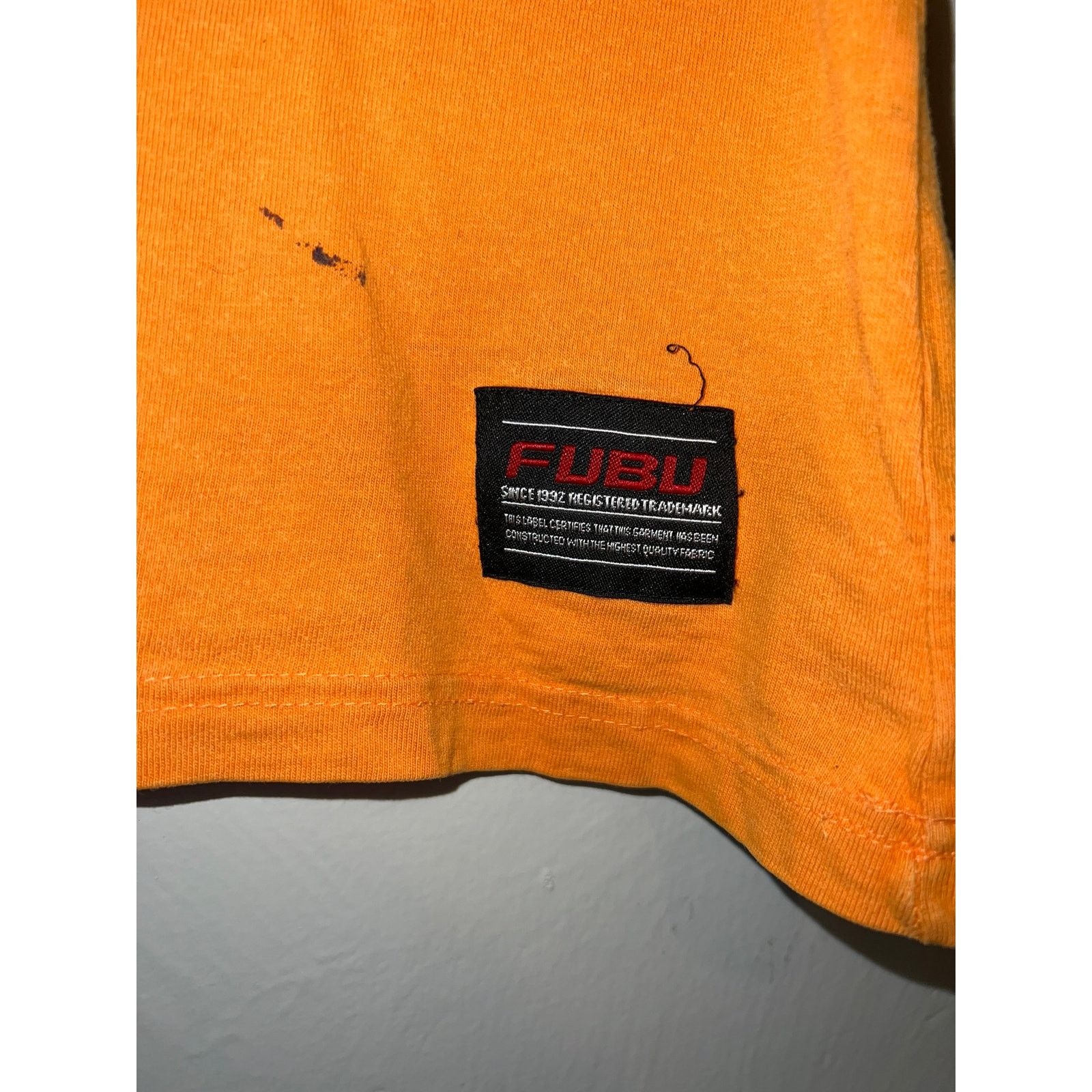 Fubu Fubu Collection Shirt Fingerprint Orange Y2K Shirt Tee XL Size XL / US 12-14 / IT 48-50 - 5 Thumbnail