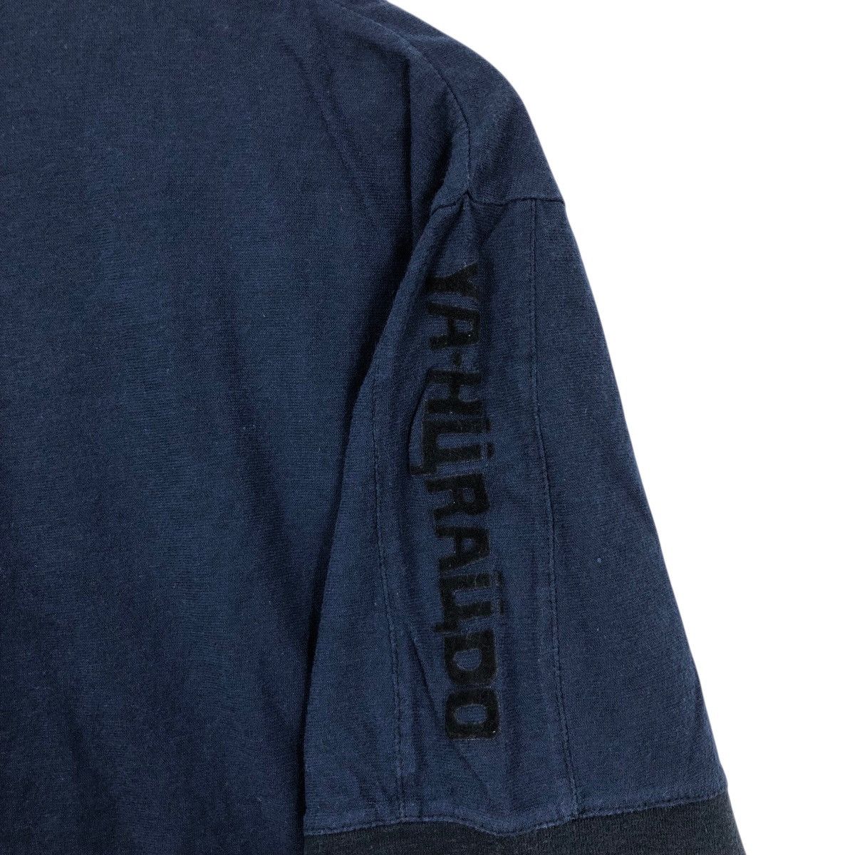 Vintage Vintage 80s YA-KURAUDO T-Shirt Big Logo Half Zipper Vintage Size US L / EU 52-54 / 3 - 5 Thumbnail