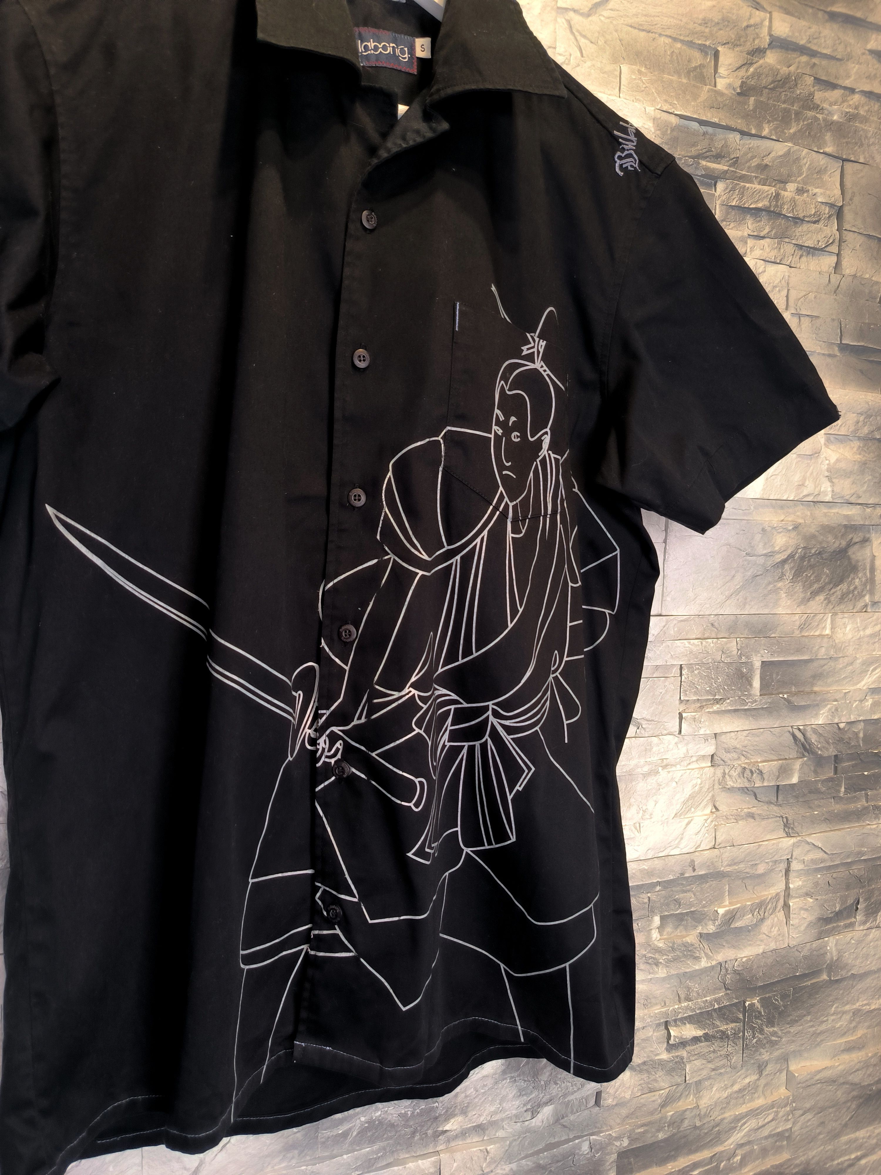 Billabong Vintage Billabong Yakuza Shirt Button-Up Black Size US S / EU 44-46 / 1 - 3 Thumbnail