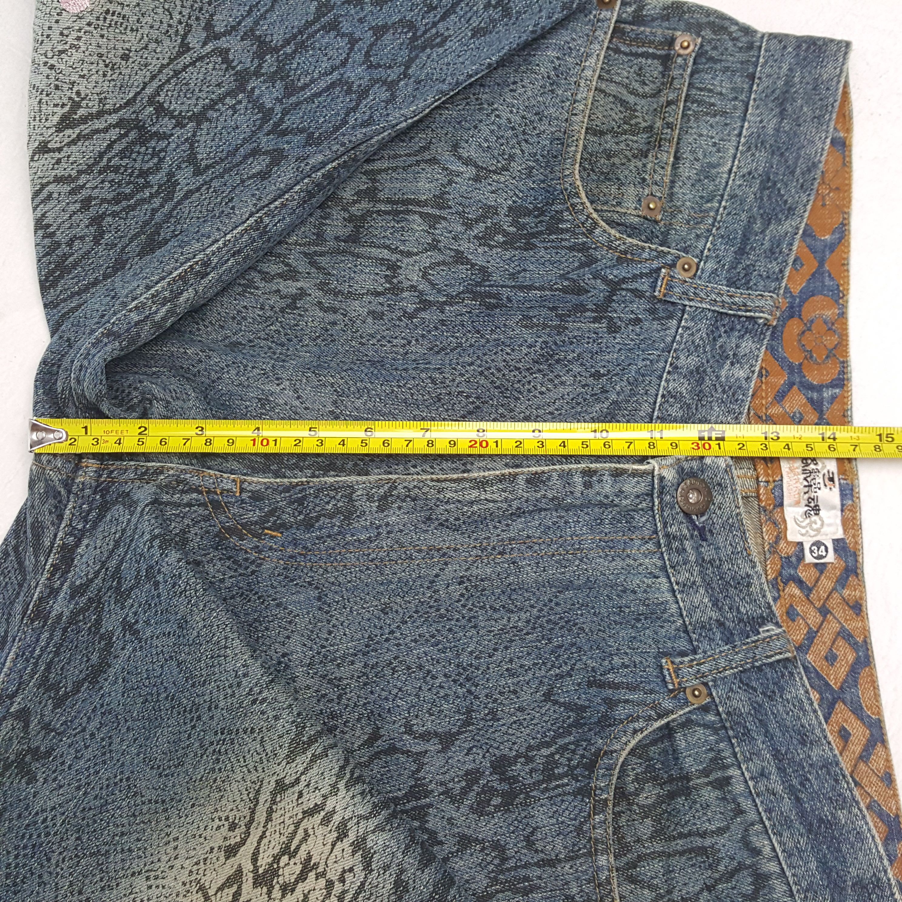 Japanese Brand Karakuri Tamashi Fashion Japanese Style Jeans RR22 Size US 32 / EU 48 - 8 Thumbnail