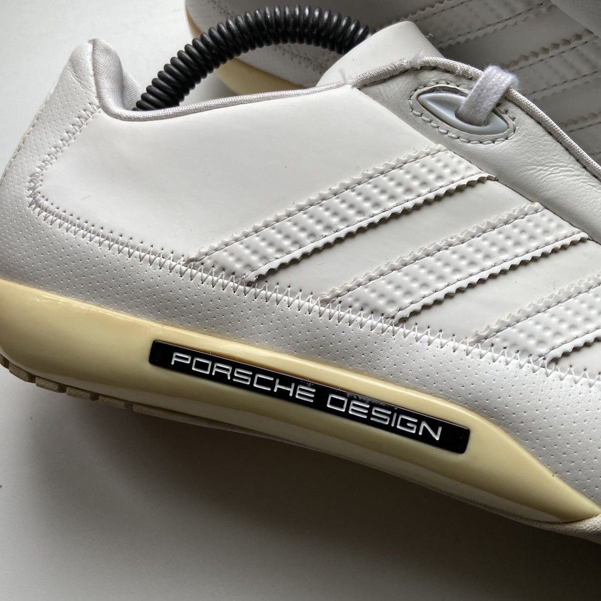 Adidas 📌 Vintage Adidas Porsche Design Y2K Leather Shoes Carbon Y2K Size US 5.5 / EU 38 - 7 Thumbnail