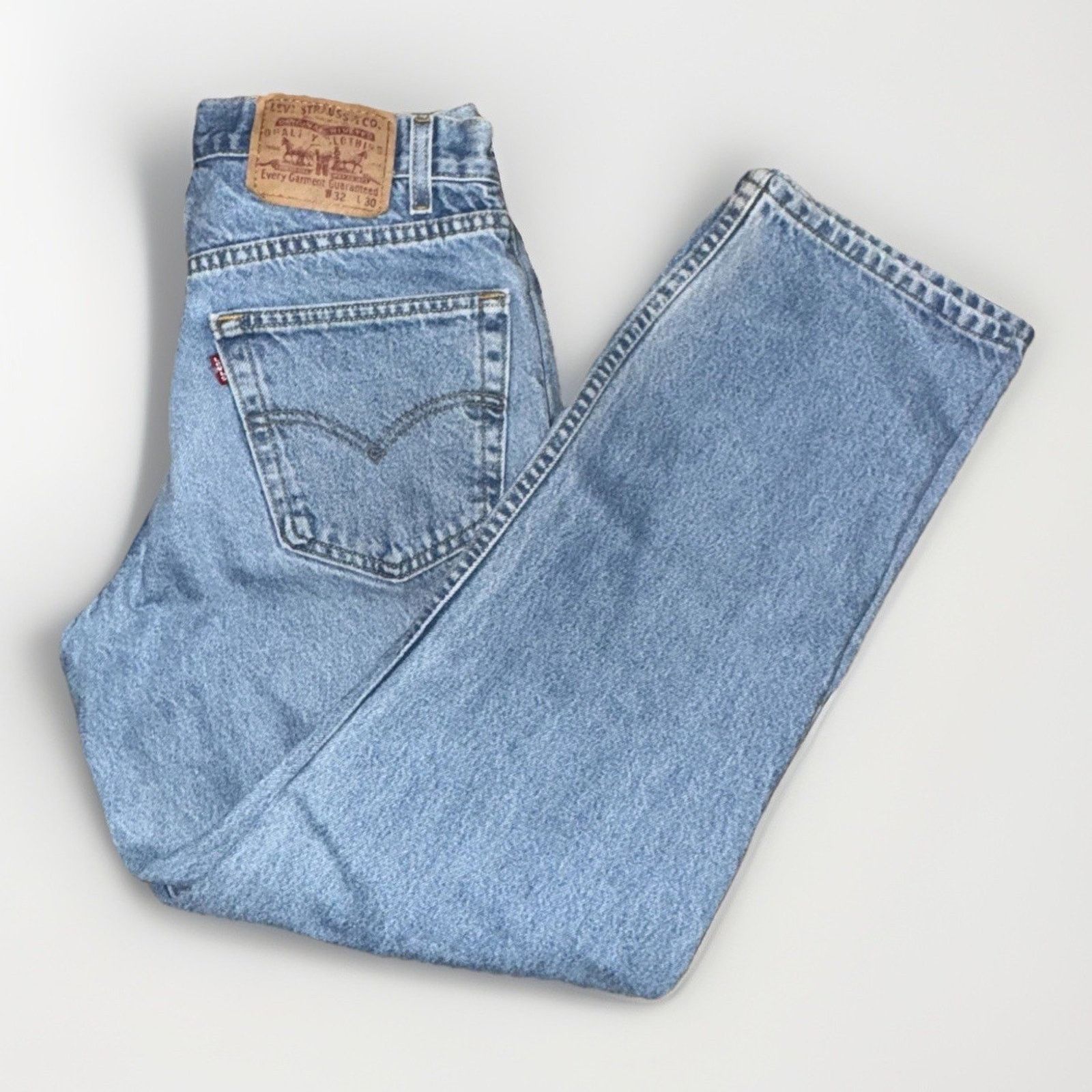 Levi's × Vintage Levi’s Relaxed Straight Leg Jeans Blue 31x31 Mexico Wash Size US 31 - 5 Thumbnail