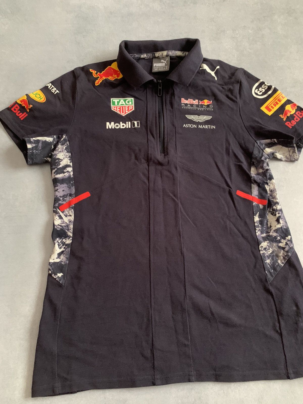 Puma × Red Bull Puma Women’s Red Bull F1 Racing Aston Martin Polo Shirt Size M / US 6-8 / IT 42-44 - 3 Thumbnail