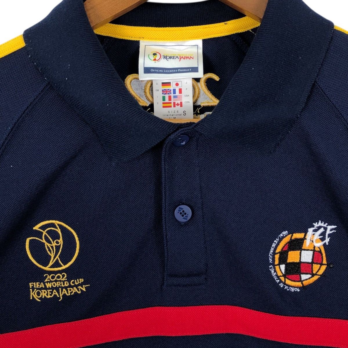 Adidas ADIDAS 2002 Fifa World Cup Polos Shirt Size US S / EU 44-46 / 1 - 4 Thumbnail