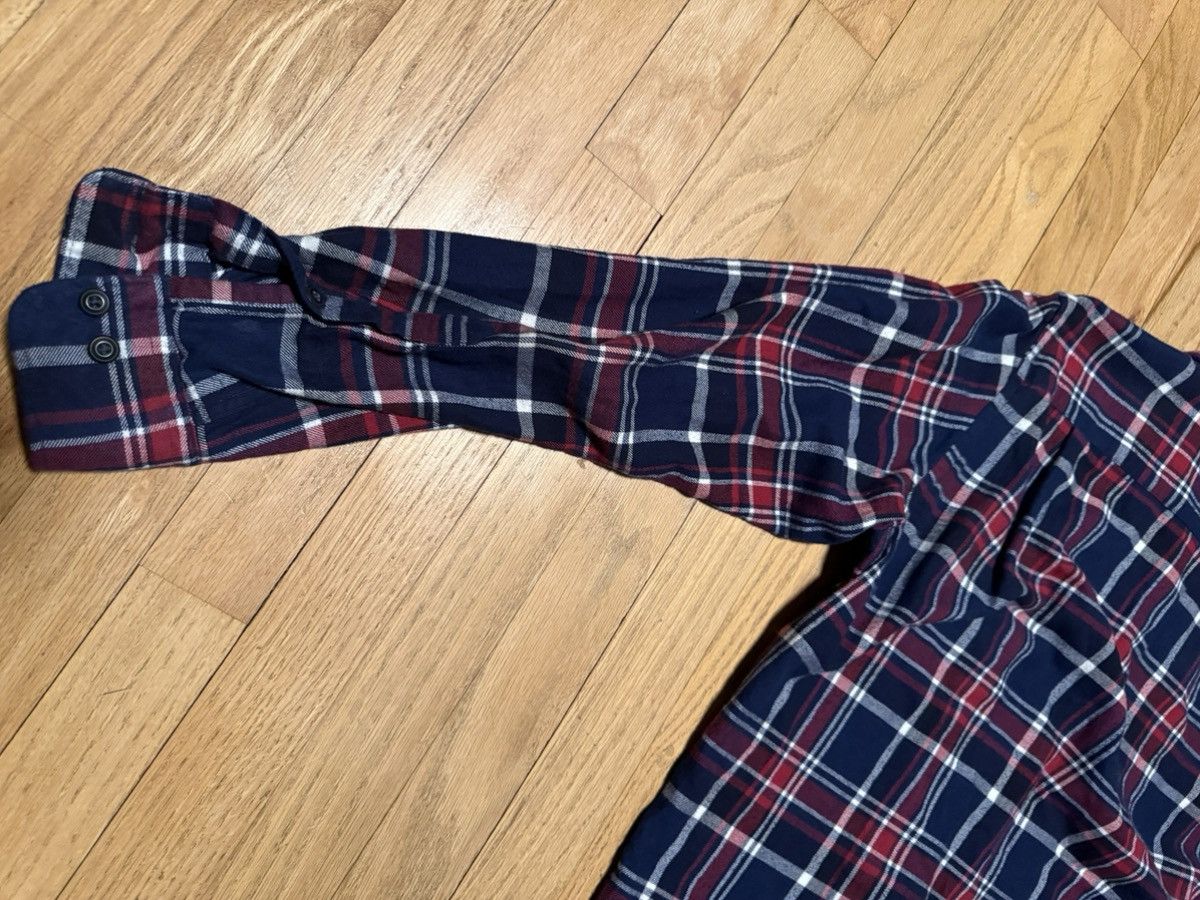 Japanese Brand × Uniqlo Uniqlo Flannel Button Up Shirt Red Blue White Striped Size US S / EU 44-46 / 1 - 6 Thumbnail