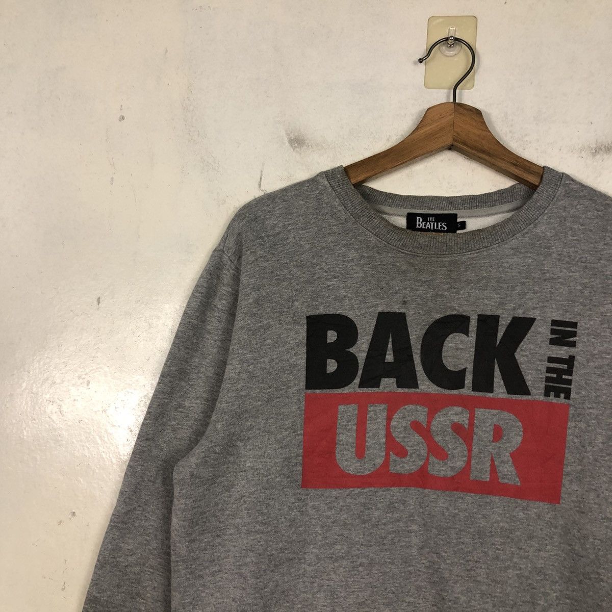 Japanese Brand 📌Vintage Sweatshirt Band The Beatles Azul Big Logo Size US S / EU 44-46 / 1 - 9 Thumbnail