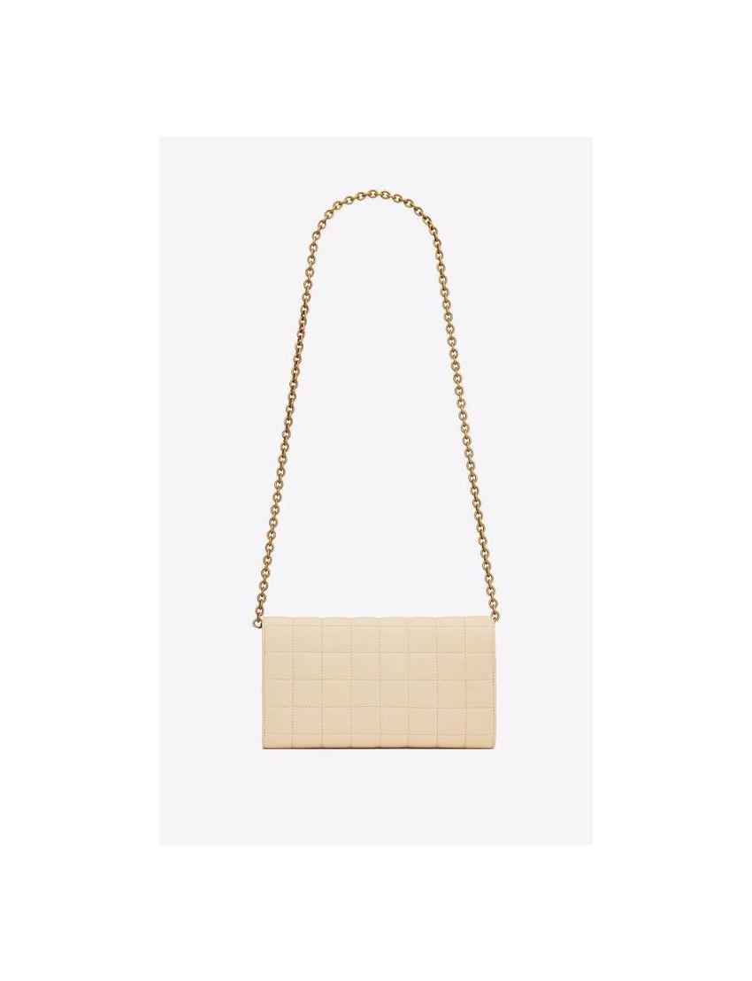Saint Laurent Paris o1s1wg110924 Size: OS / Le Maillon Chain Wallet in Beige Size ONE SIZE - 2 Thumbnail