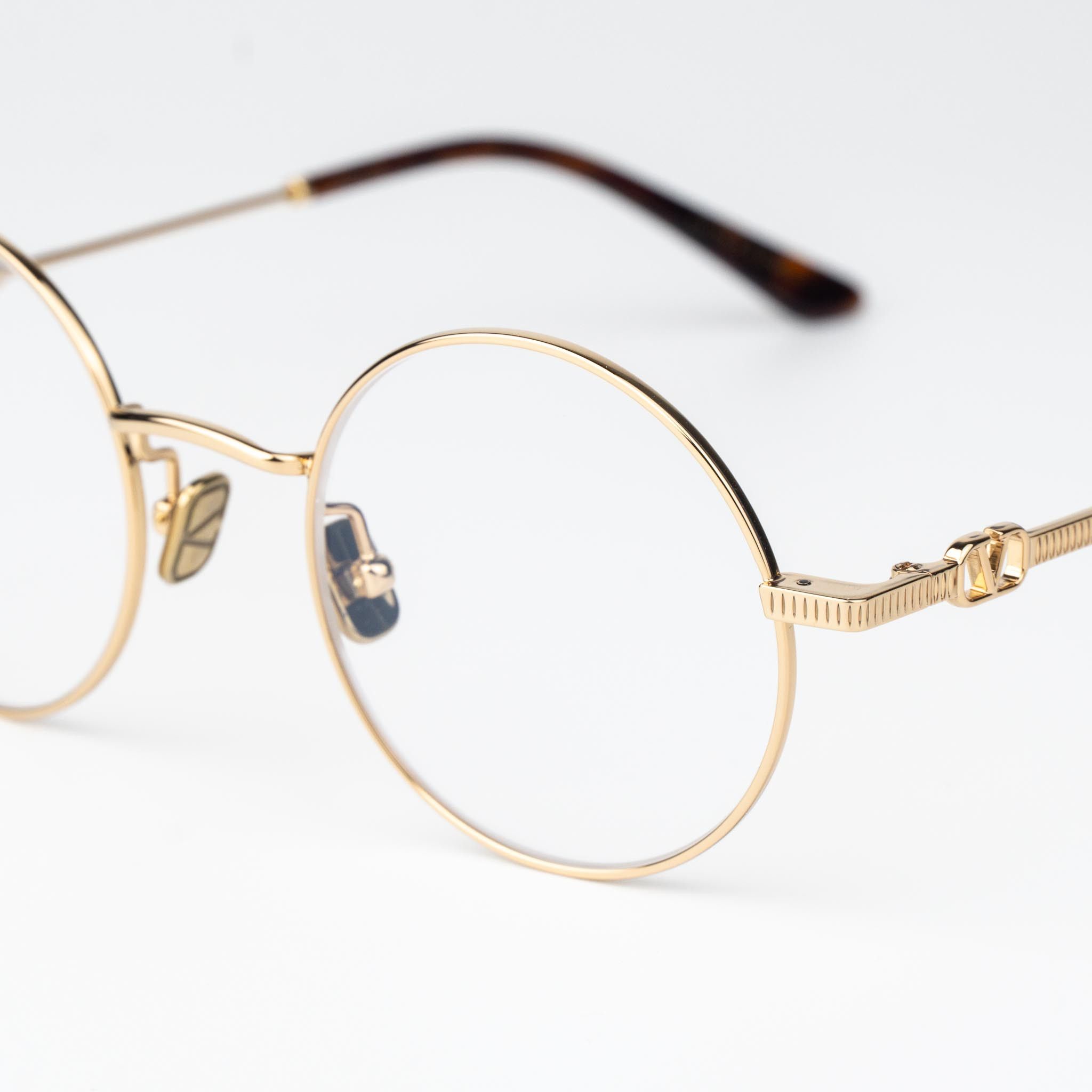 Valentino Valentino Women Eyeglasses Gold Round VLX-173 D Size ONE SIZE - 5 Thumbnail