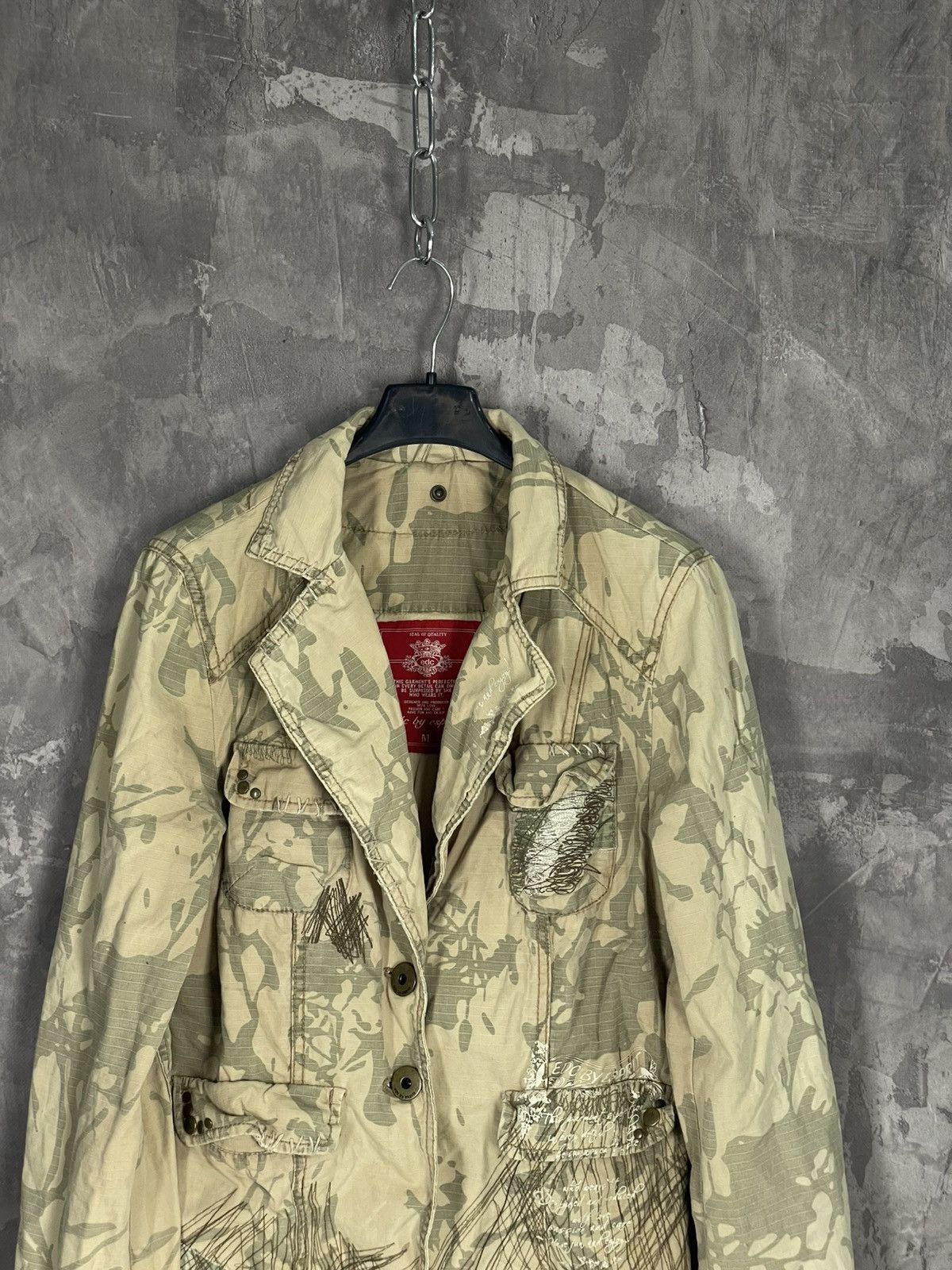 Vintage Y2K Japanese Embroidered Floral Studded Jacket