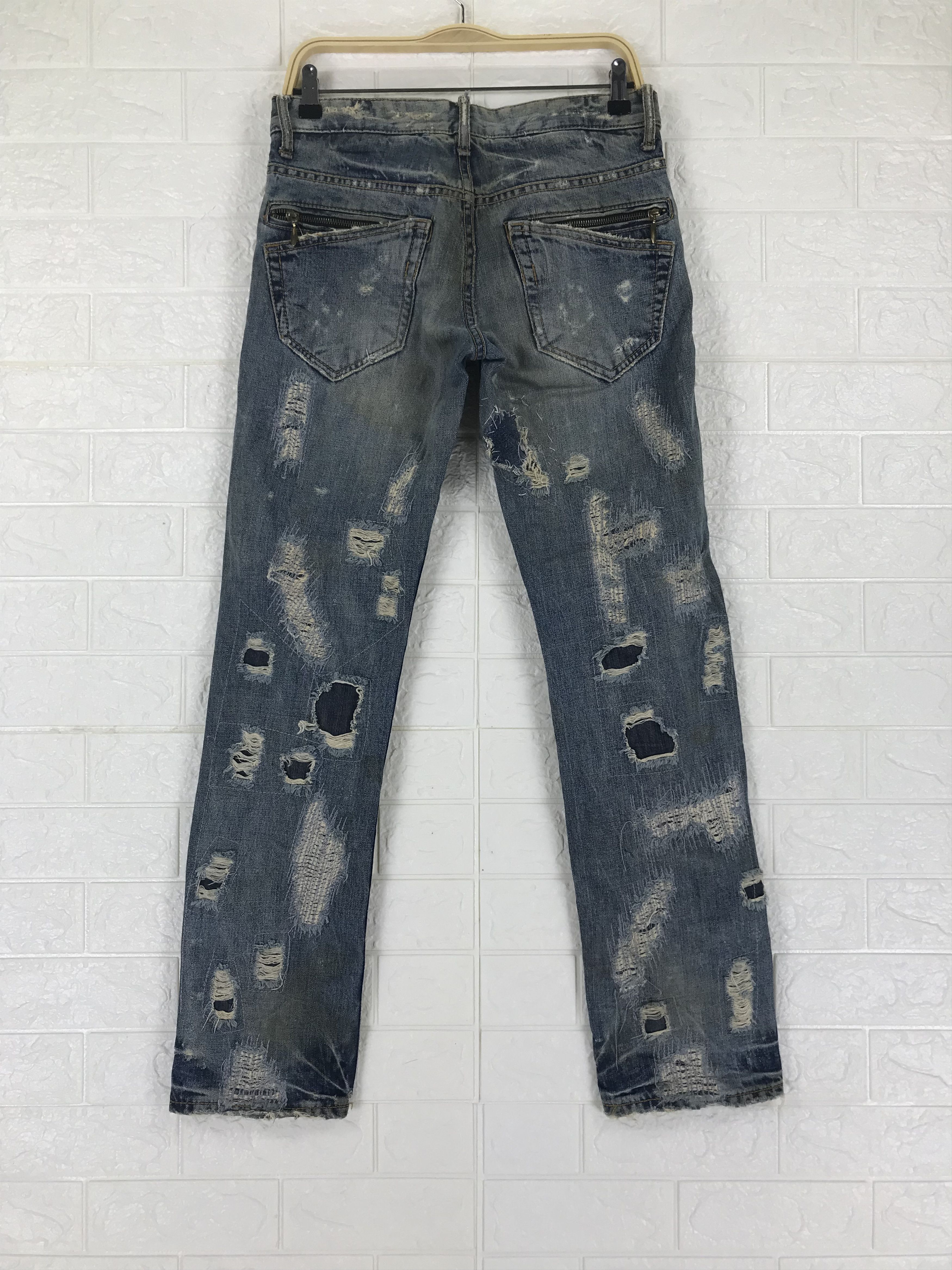 If Six Was Nine Vintage Japanese Distressed Design Jeans Size US 31 - 5 Thumbnail
