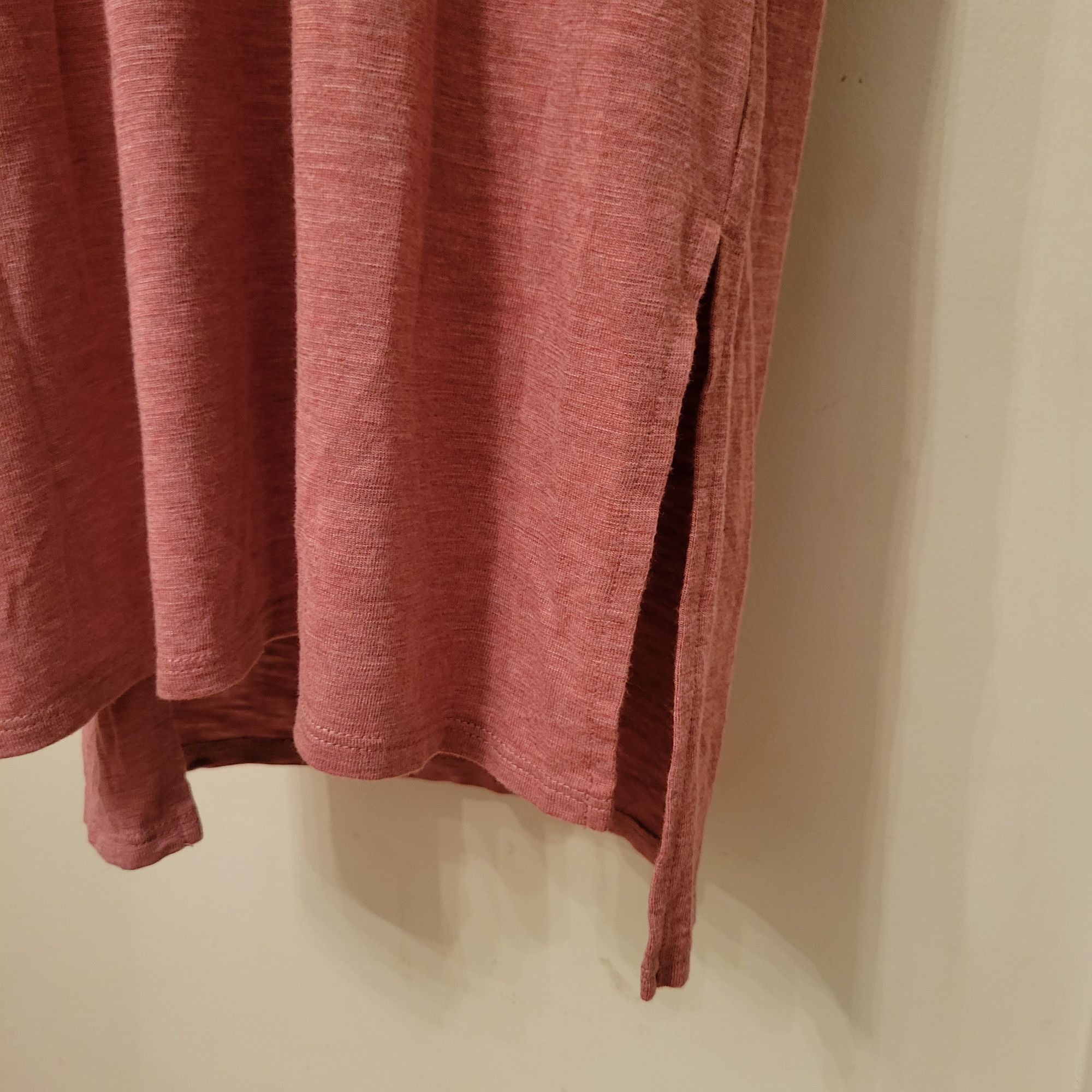 Madewell Madewell S T Shirt Dress Sleeveless Heather Pink Knit Hi Low Size S / US 4 / IT 40 - 3 Thumbnail