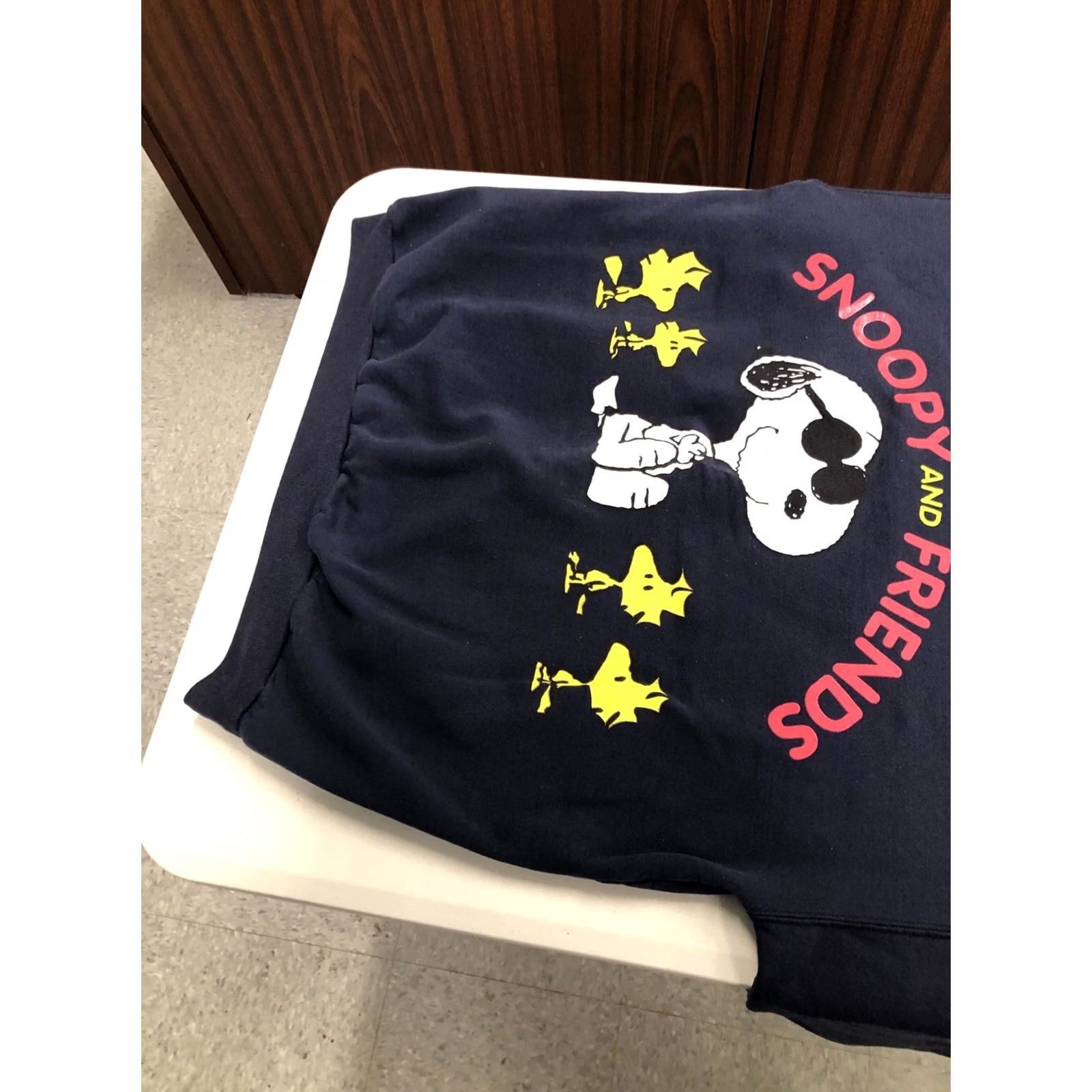 Vintage VINTAGE Snoopy and Friends Sweatshirt Crewneck Navy Blue L Mens 80s Woodstock Sunglasses Rare Size US L / EU 52-54 / 3 - 6 Thumbnail