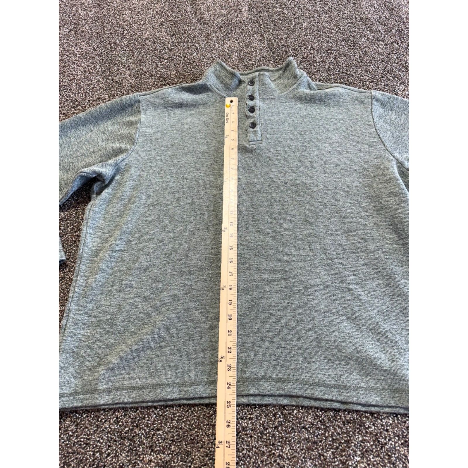 Gap Gap Mens Sweater Henley Long Sleeve Size 2XL Green Cotton Blend Size US XXL / EU 58 / 5 - 4 Thumbnail