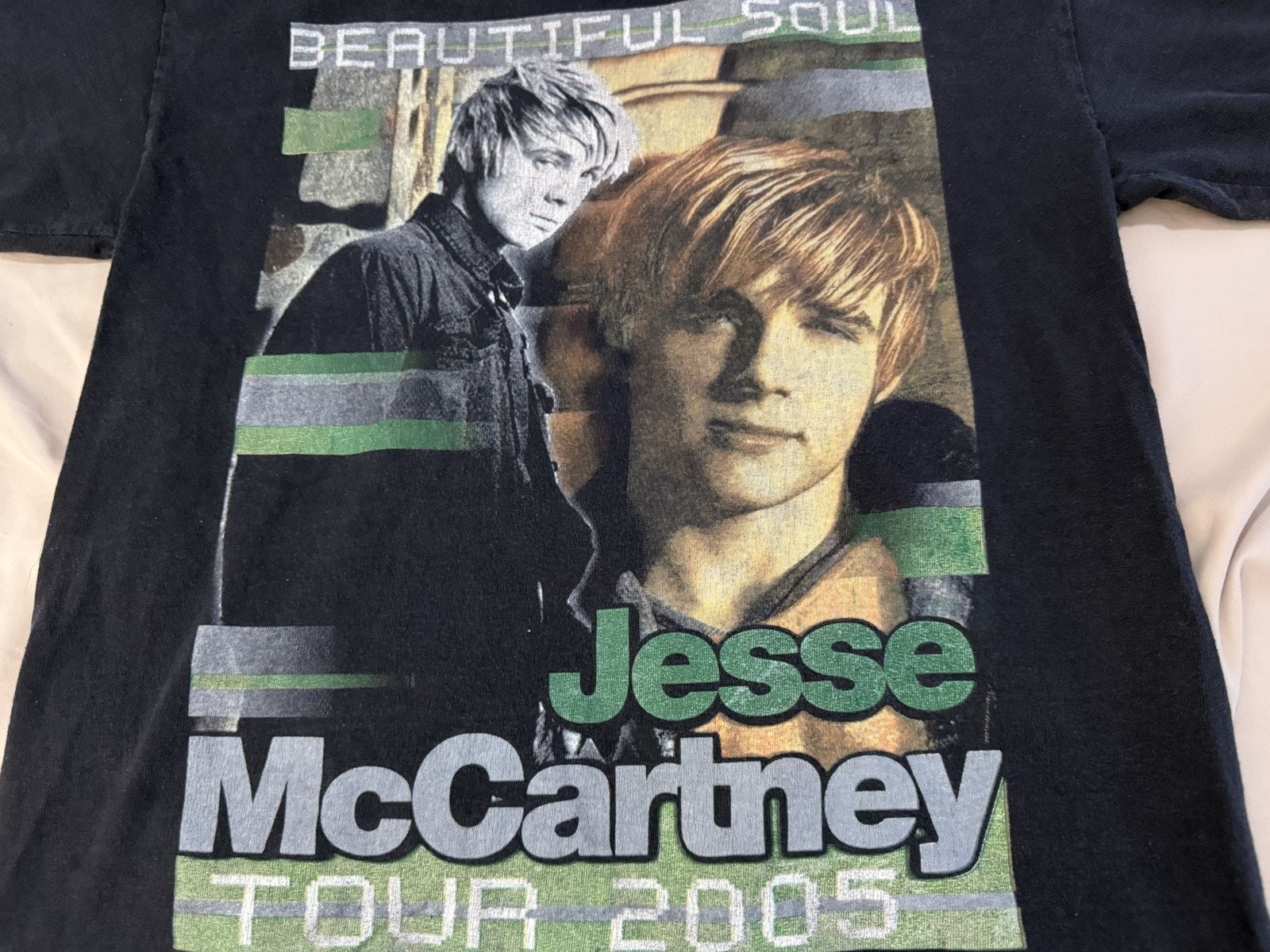 Vintage Vintage 00s Jesse McCartney Beautiful Soul Tour T-Shirt Size US M / EU 48-50 / 2 - 3 Thumbnail