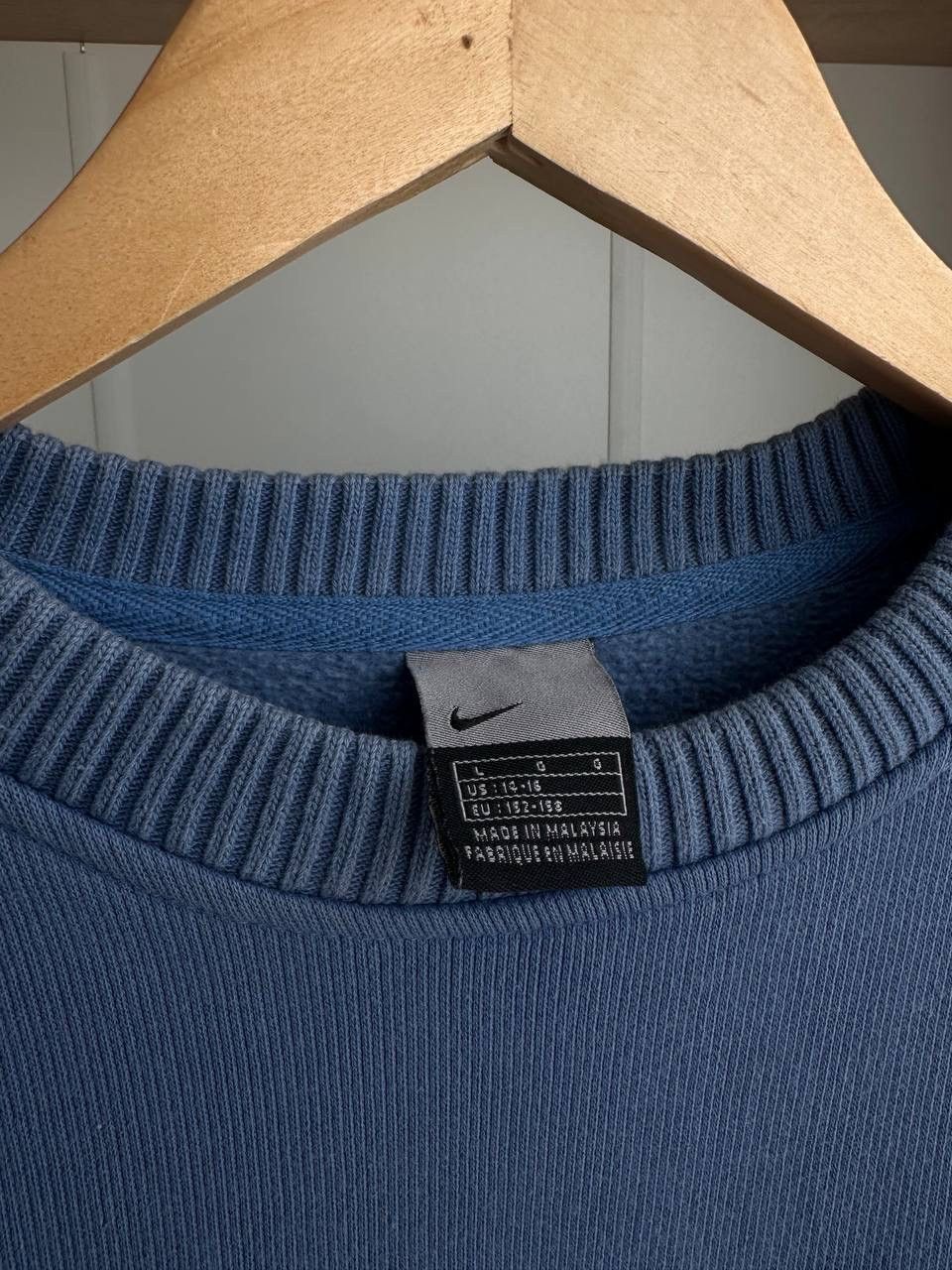 Nike × Nike ACG × Vintage Vintage Nike Blue Big Logo Sweater Size US XS / EU 42 / 0 - 9 Thumbnail