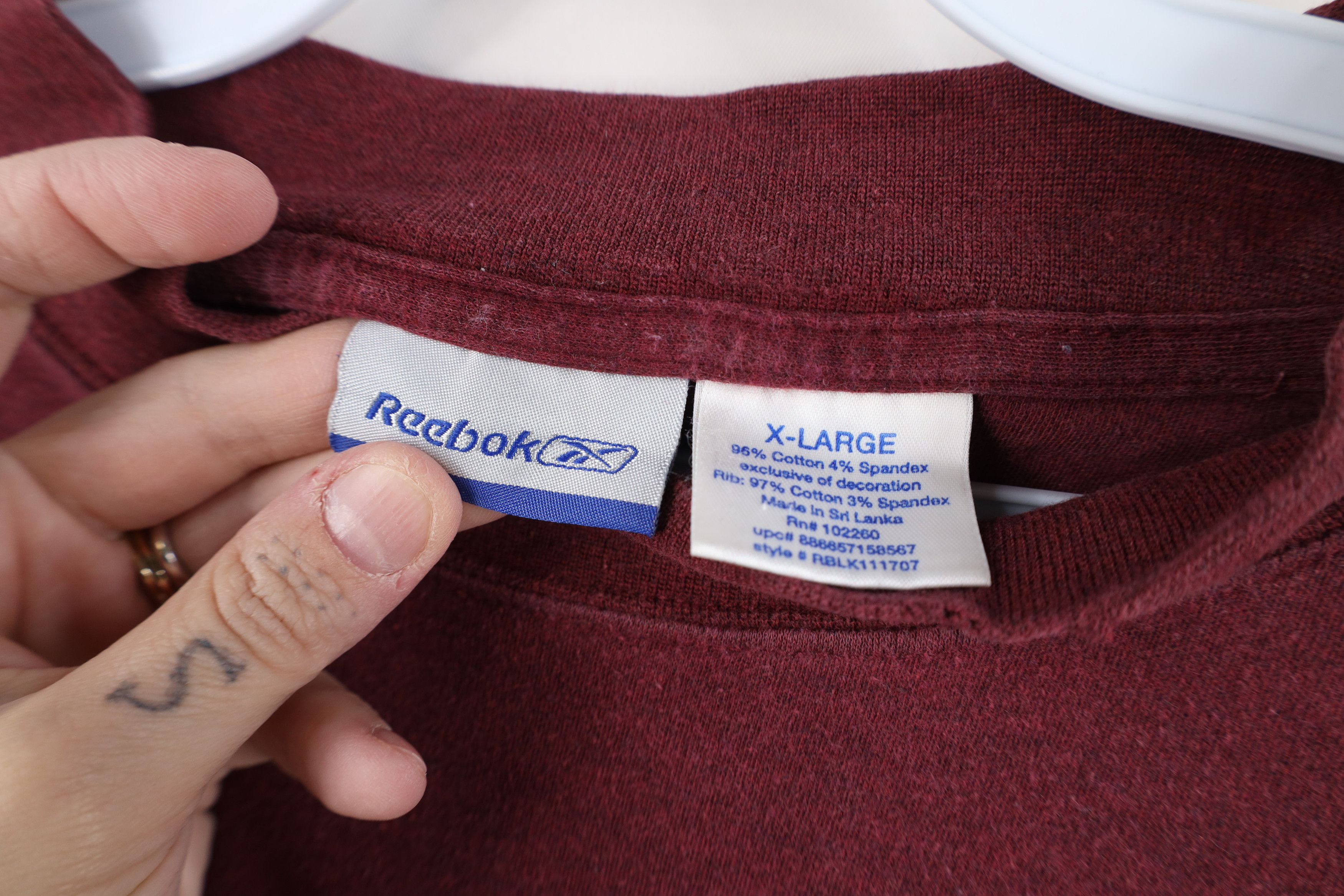 Reebok Vintage 90s Y2K Reebok Mock Neck Long Sleeve T-Shirt Size US XL / EU 56 / 4 - 6 Thumbnail