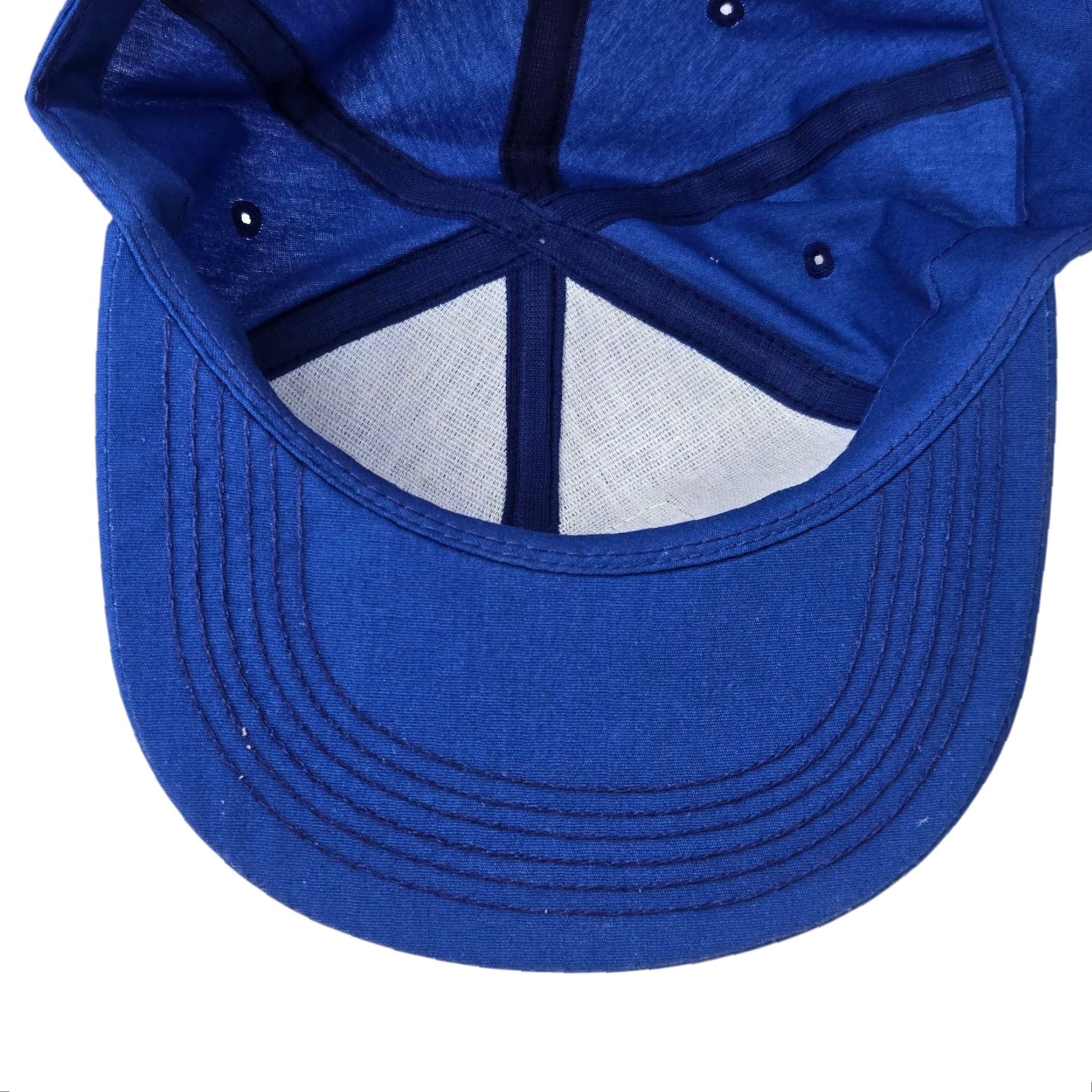 Vintage VINTAGE Atlanta Dairy Cooperative Trucker Hat K-Products Made in USA Big Patch Blue Cotton Adjustable 1990s Cap Mens Size ONE SIZE - 6 Thumbnail