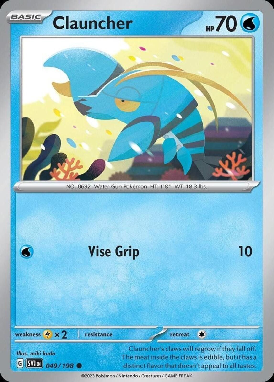 Pokemon Clauncher #049/198 Size ONE SIZE - 1 Thumbnail