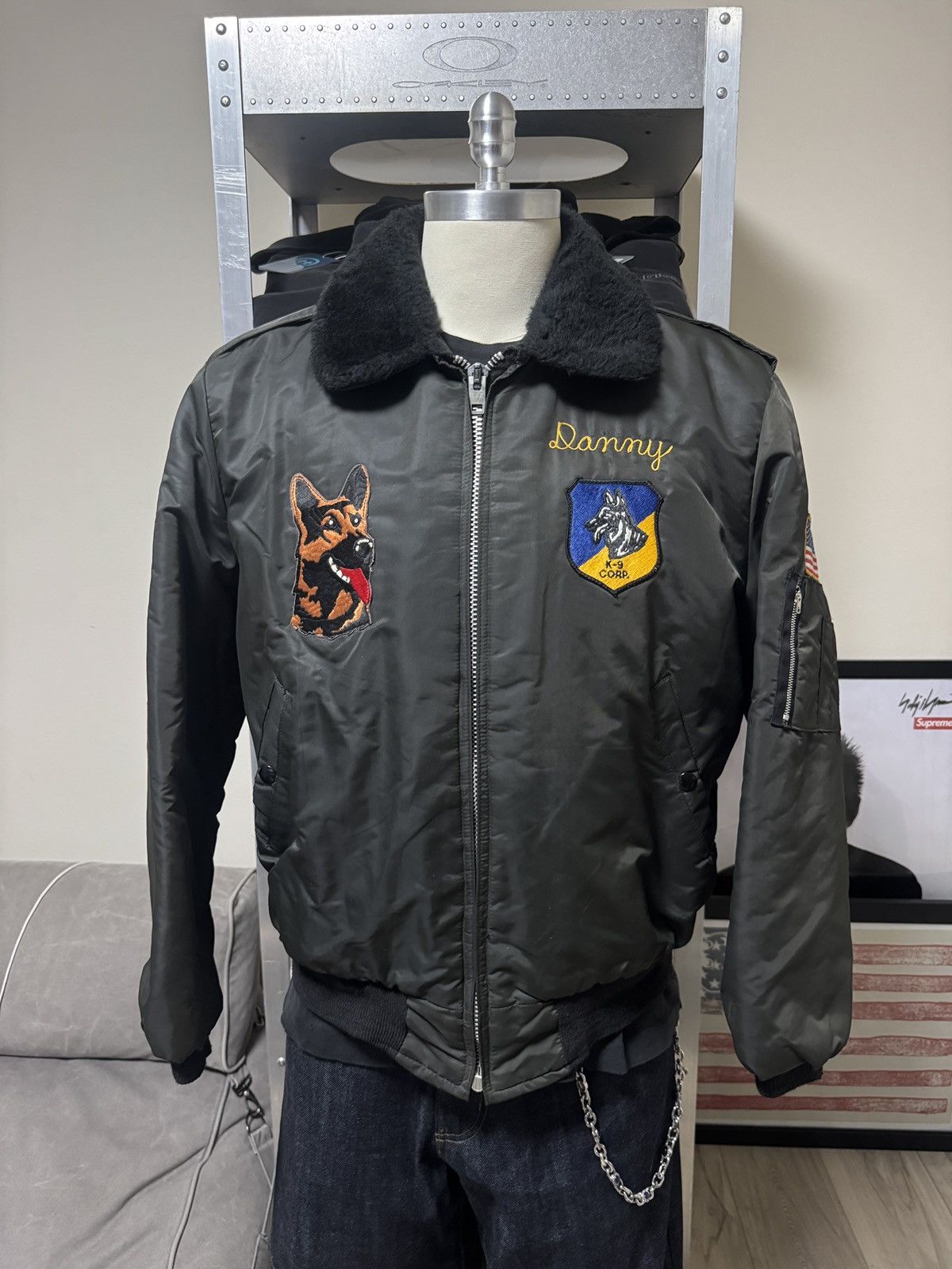 Vintage Vintage 70's Errolson K9 Marine Bomber Jacket Size US L / EU 52-54 / 3 - 1 Thumbnail