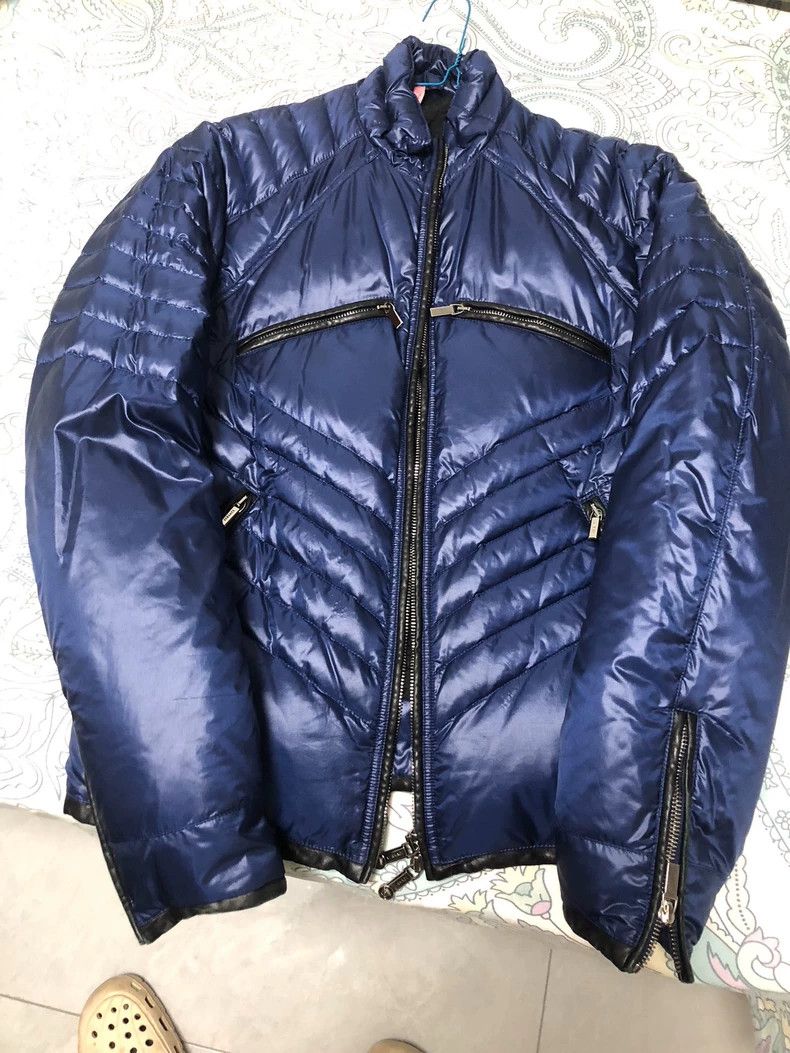 Versace Blue Puffer Jacket 48 Classic - dmc