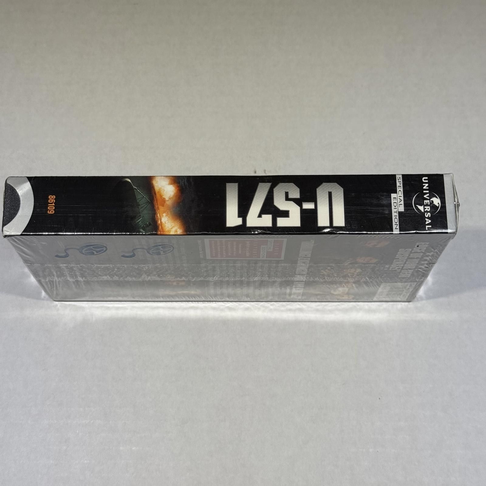Universal Studios U-571 Special Edition VHS SEALED 2001 Print RARE Hype Size ONE SIZE - 9 Thumbnail