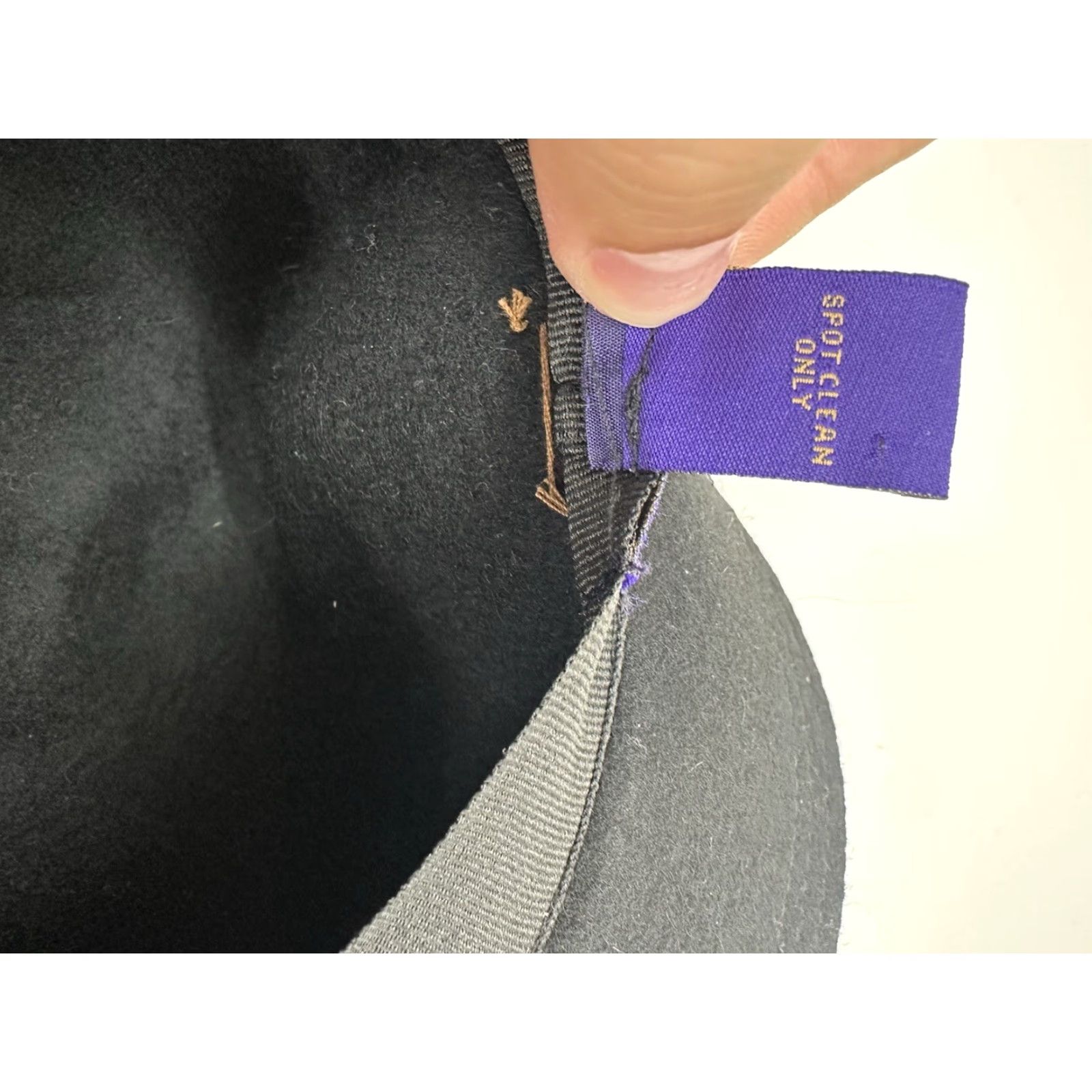 Vintage Madden Girl Hat Women Black Wool Floppy Brim One Size - Wide Brim Felt Winter Size ONE SIZE - 5 Thumbnail