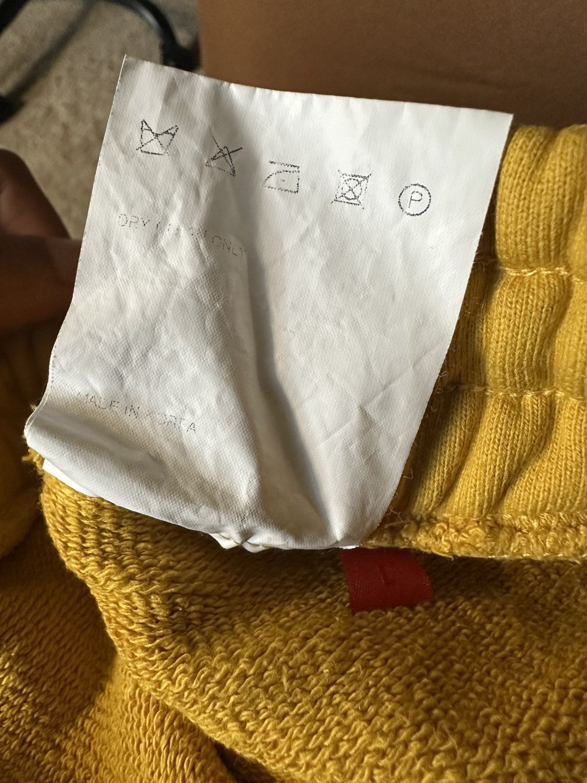 Kusikohc Kusikohc Black & Yellow Sweatpants Size US 33 - 8 Thumbnail