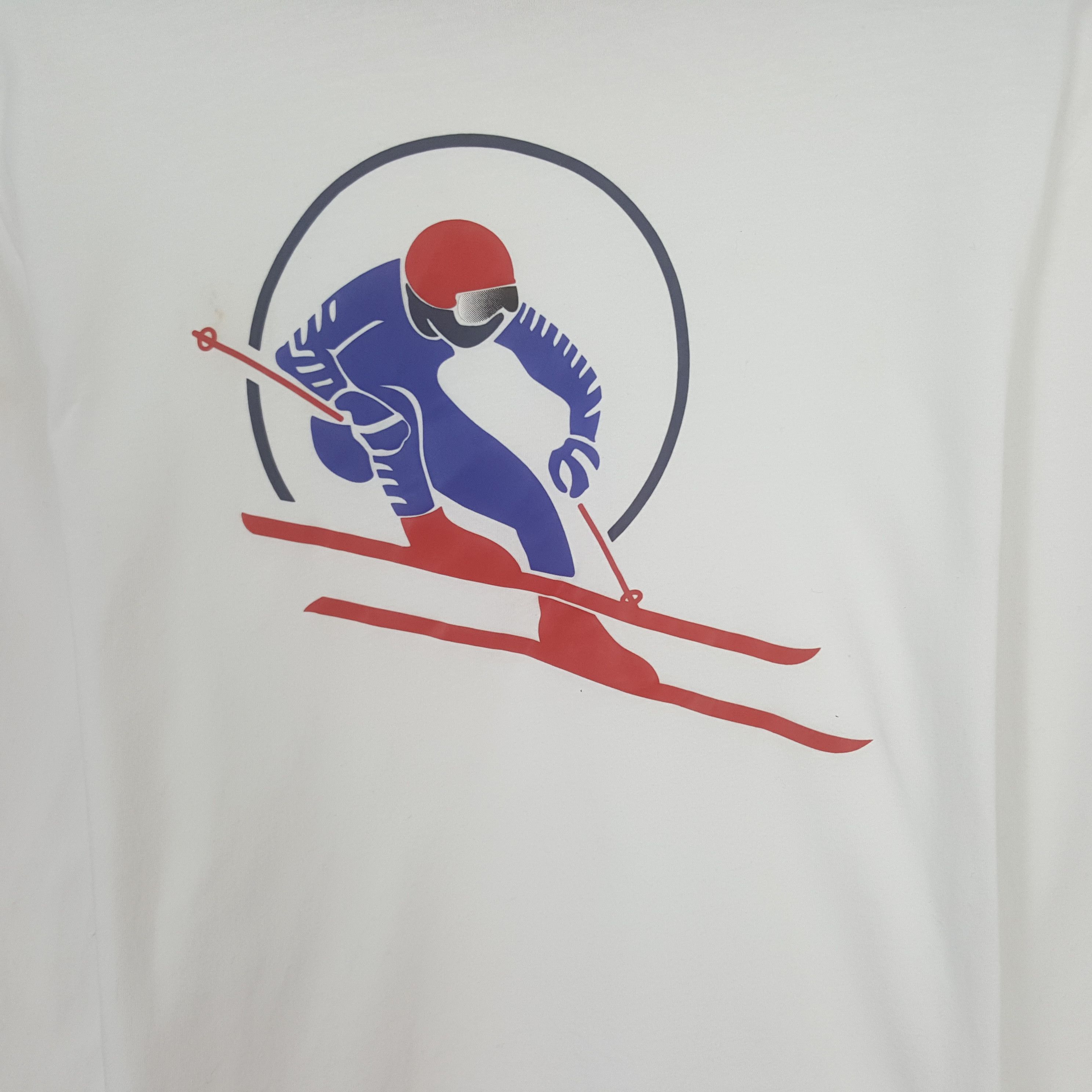Polo Ralph Lauren Vintage Polo Ralph Lauren Ski Classic Fit Tshirt Size US M / EU 48-50 / 2 - 2 Thumbnail