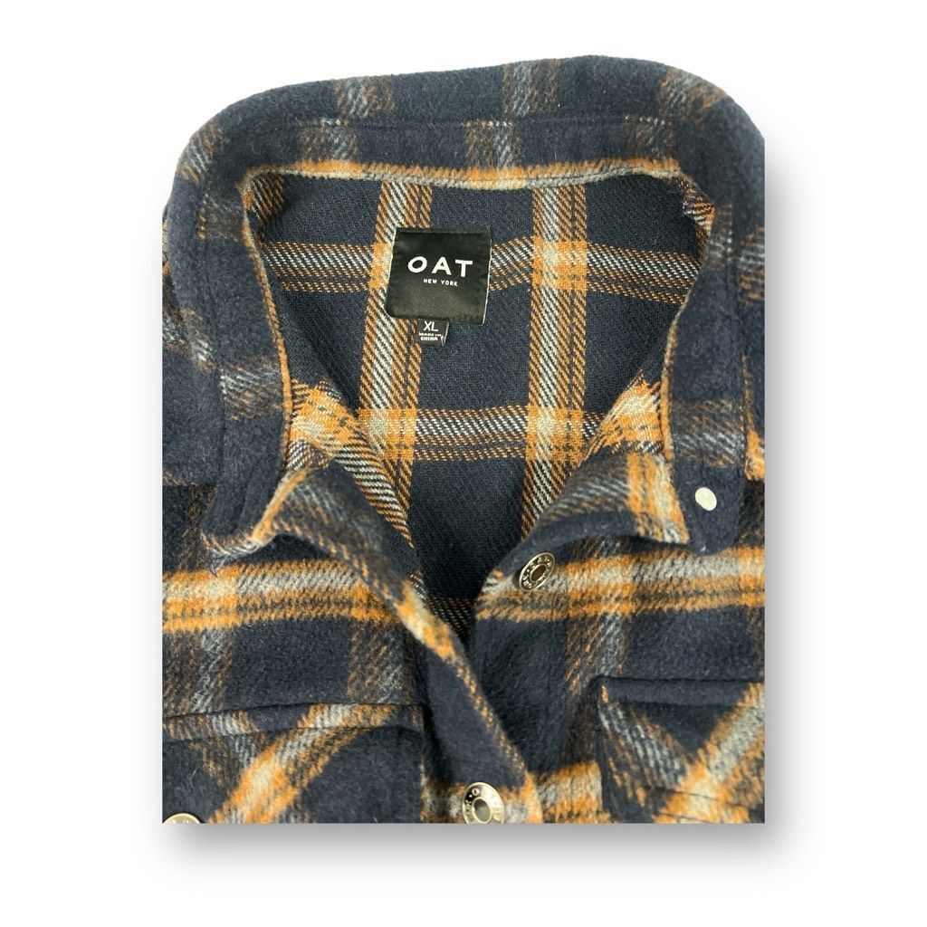 Other Oat Flannel Shacket Shirt Size Extra Large Size XL / US 12-14 / IT 48-50 - 3 Thumbnail
