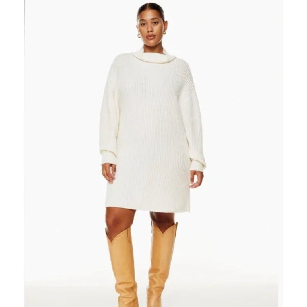 Aritzia NWOT ARITZIA WILFRED Montpellier Sweater Dress - Light Birch Size XXS / US 00 / IT 34 - 1 Thumbnail