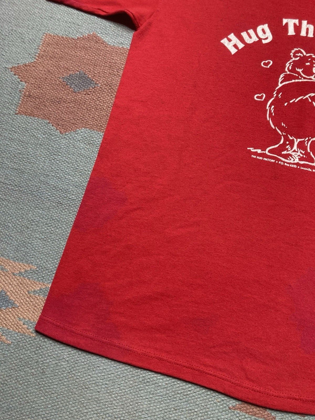 Jerzees × Vintage VTG 80s t shirt hug therapist bear cute soft single stitch M Size US M / EU 48-50 / 2 - 3 Thumbnail