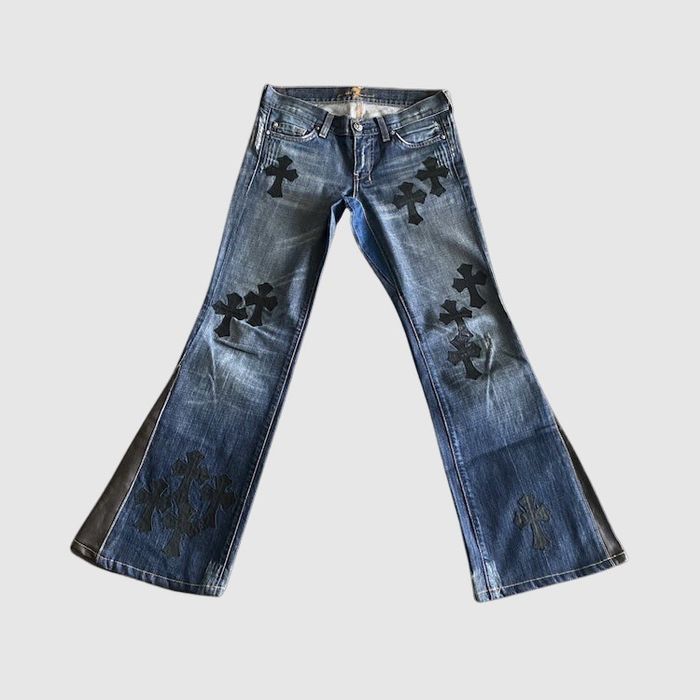 Chrome Hearts Chrome Hearts Denim Jean CROSS Patch Shirt, Grailed