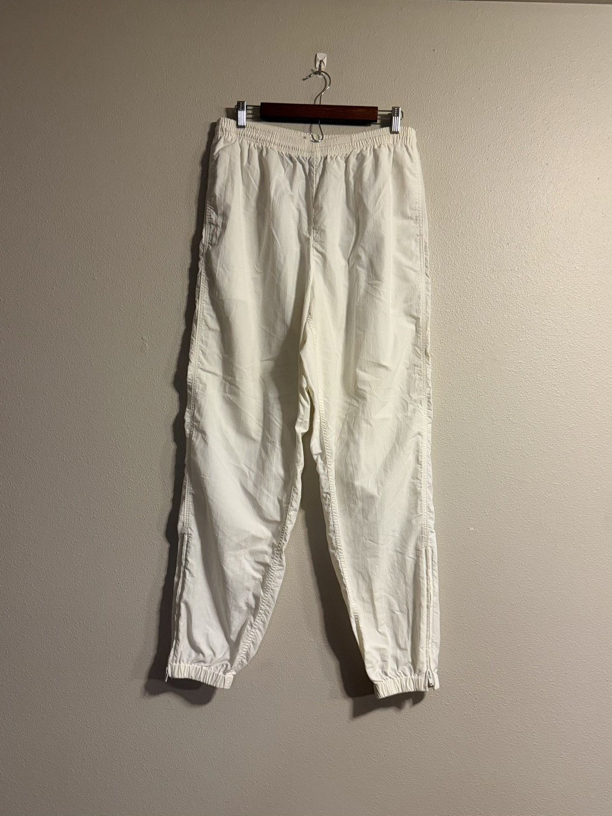Polo Ralph Lauren vtg 90s made in usa polo sport blank white nylon track pants Size US 32 / EU 48 - 1 Thumbnail