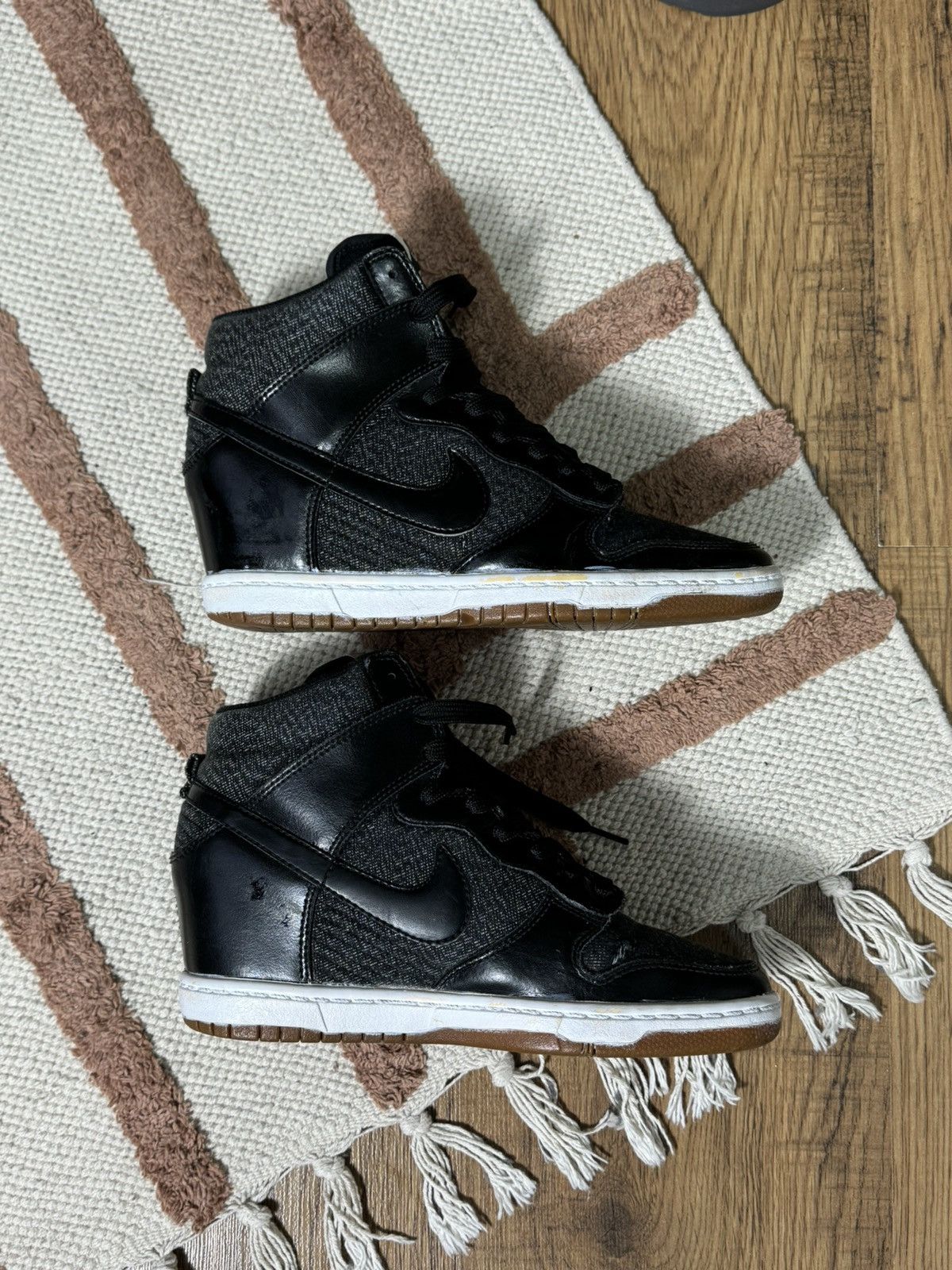 Nike VINTAGE NIKE BECKETT HIGH PLATFORM SNEAKERS SHOES Size US 8.5 / IT 38.5 - 6 Thumbnail