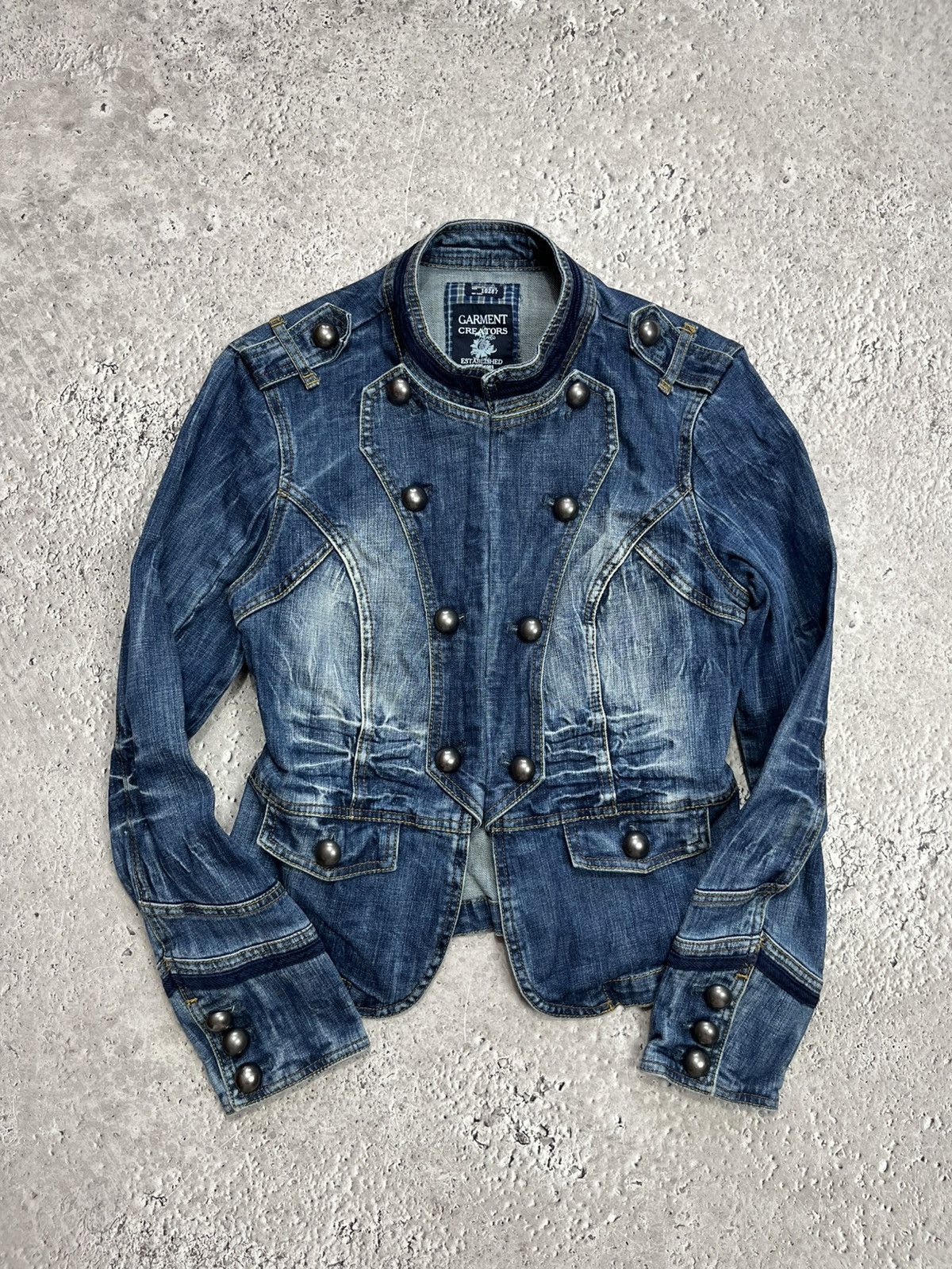 Other Avant Garde Napoleon Denim Womens Jacket Size XS / US 0-2 / IT 36-38 - 1 Thumbnail