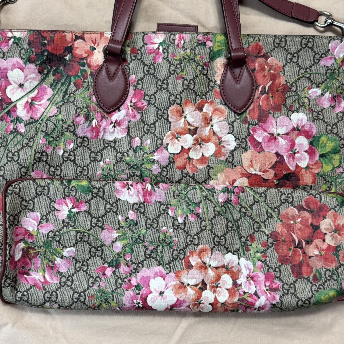 Gucci Gucci Supreme Flower Tote Bag Size ONE SIZE - 4 Thumbnail