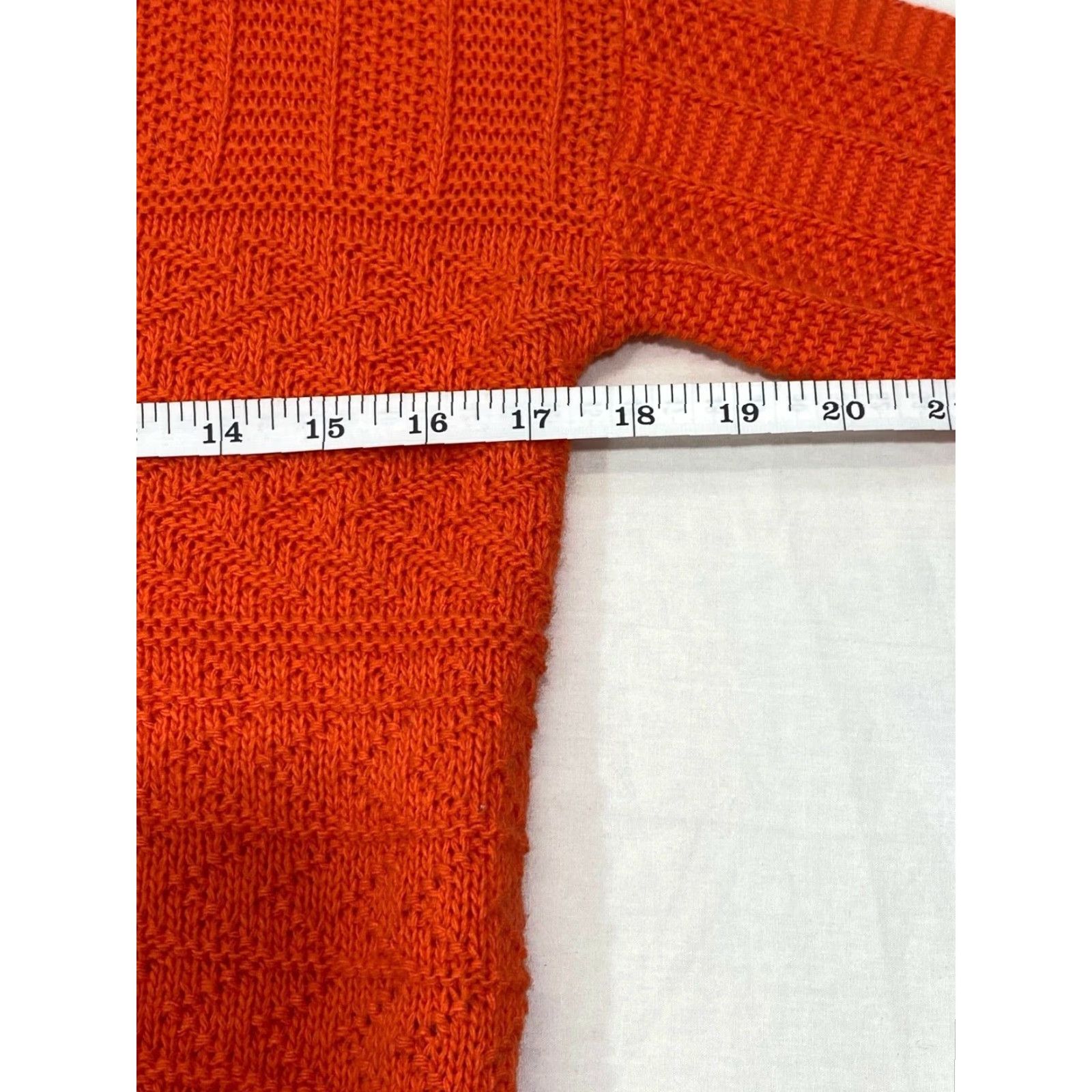Vintage Cotton Emporium Women’s Orange Knit Crop Sweater Sz Small #623 Size S / US 4 / IT 40 - 5 Thumbnail