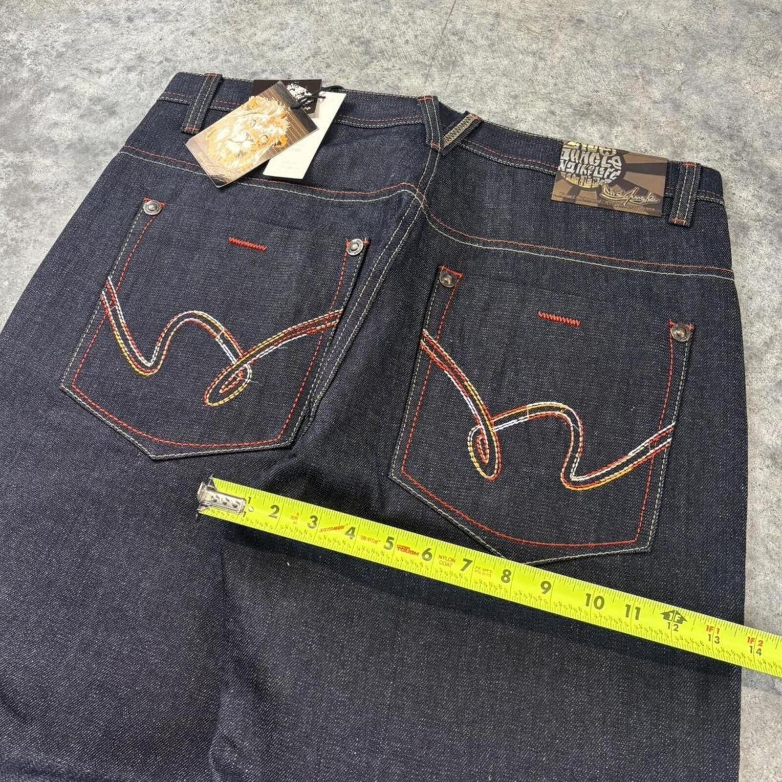 Southpole 5ive Jungle Y2K Gothic Wide Leg Alternative Jeans Size US 40 / EU 56 - 3 Thumbnail