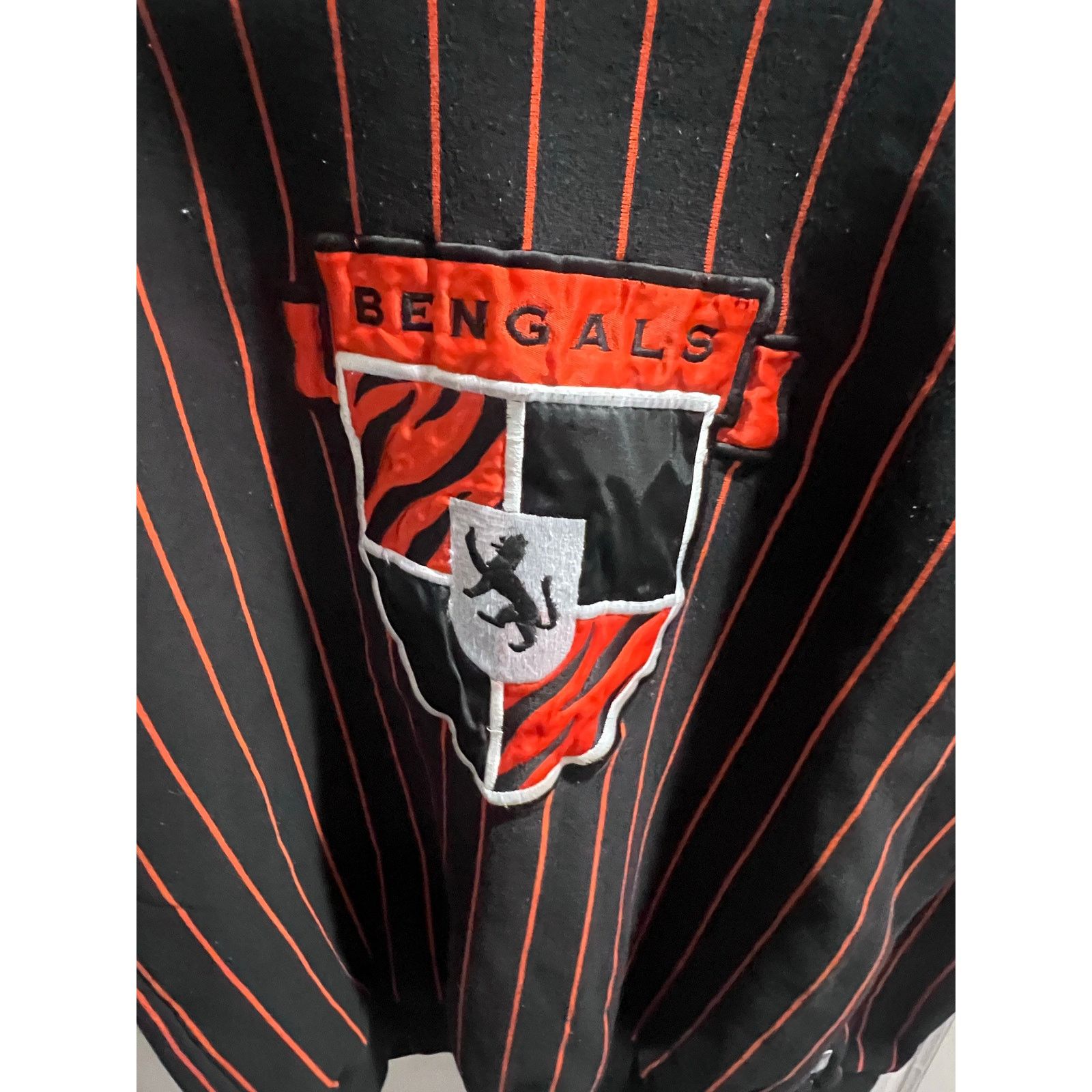 The Game Vintage 90s Cincinnati Bengals Pinstripe Crewneck Sweatshirt Size US XL / EU 56 / 4 - 4 Thumbnail