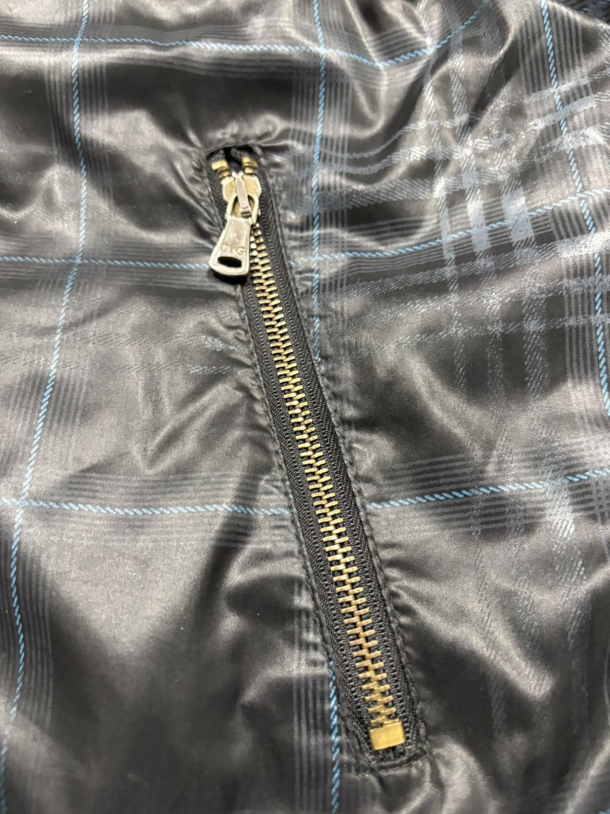 Dolce & Gabbana Dolce & Gabbana Sport 2000s Black Check Puffer Jacket VTG Size US L / EU 52-54 / 3 - 8 Thumbnail