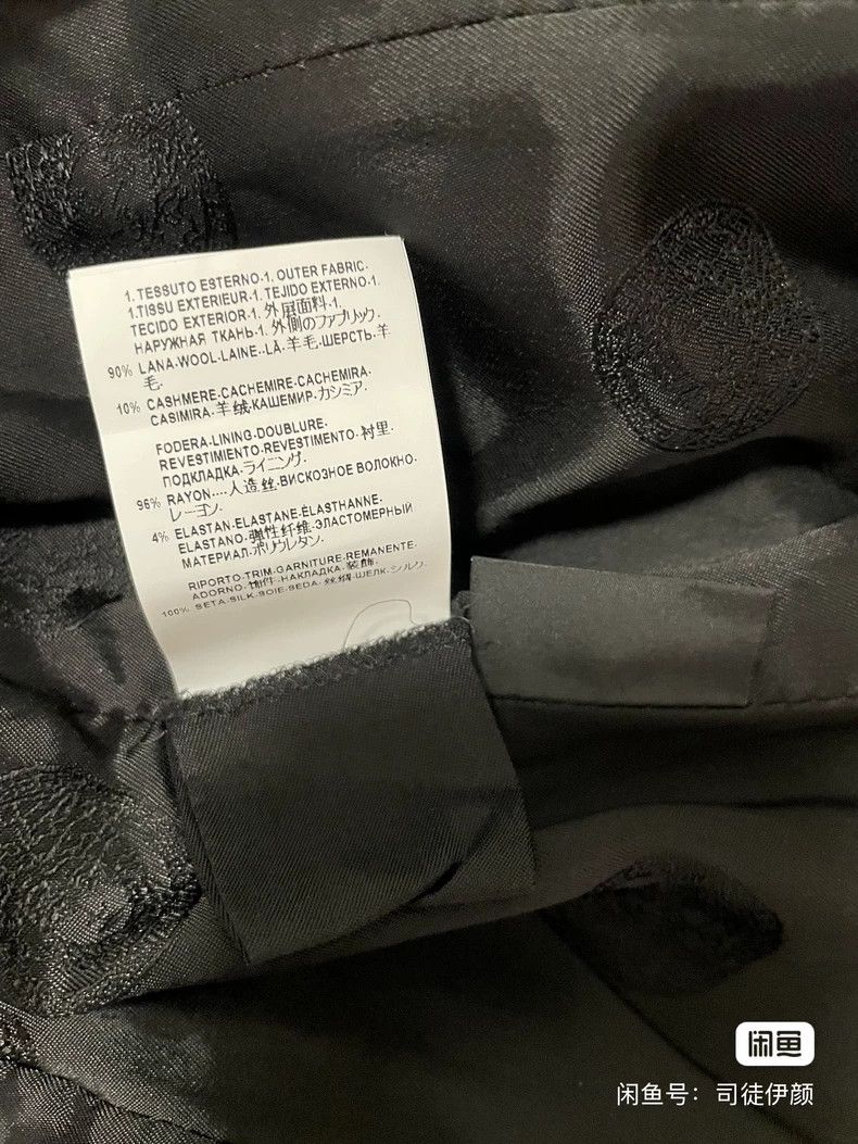 Versace Versace Classic black wool coat Size S / US 4 / IT 40 - 7 Thumbnail