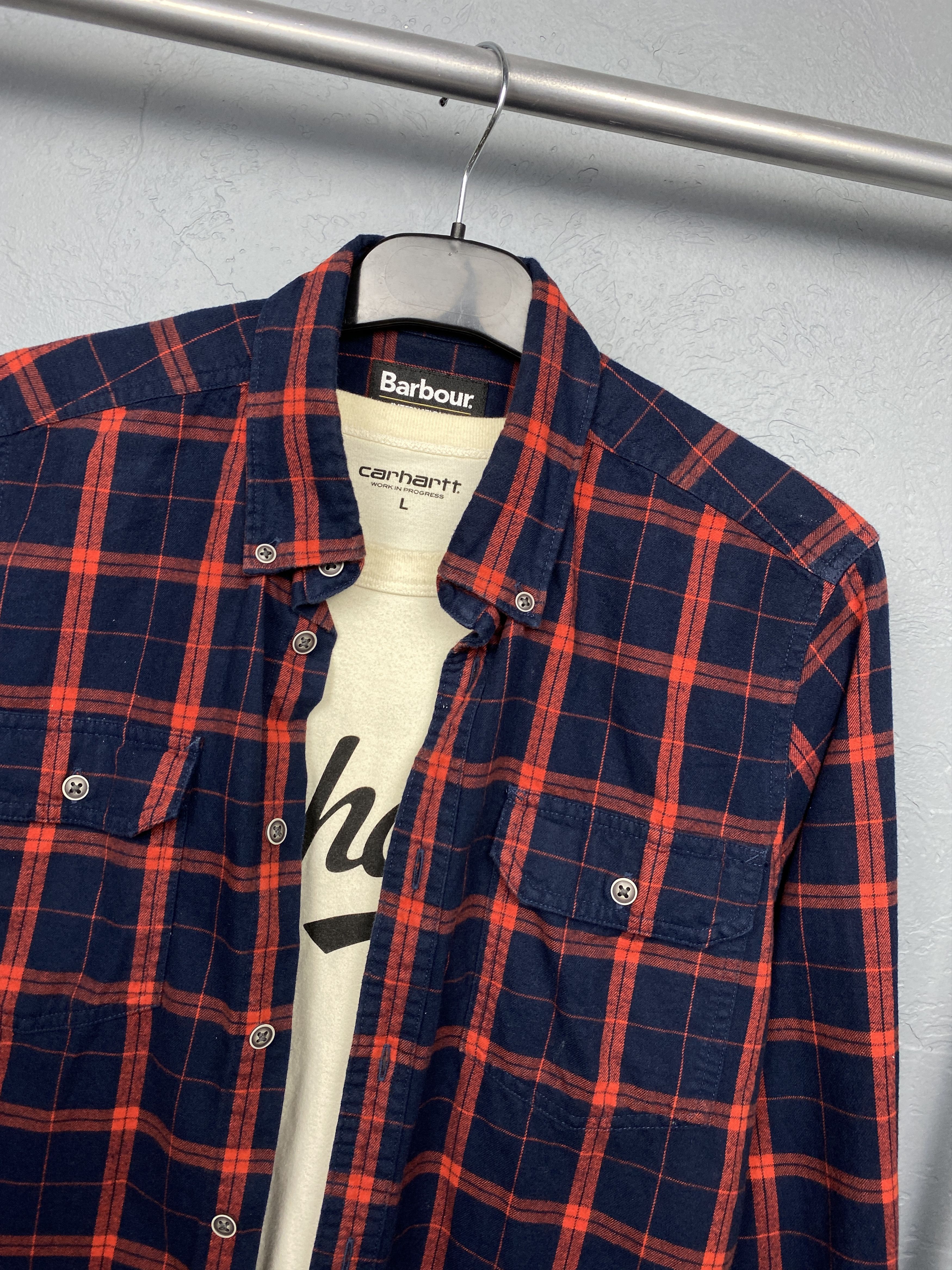 Barbour Barbour International Mens Flannel Plaid Shirt Size US S / EU 44-46 / 1 - 2 Thumbnail