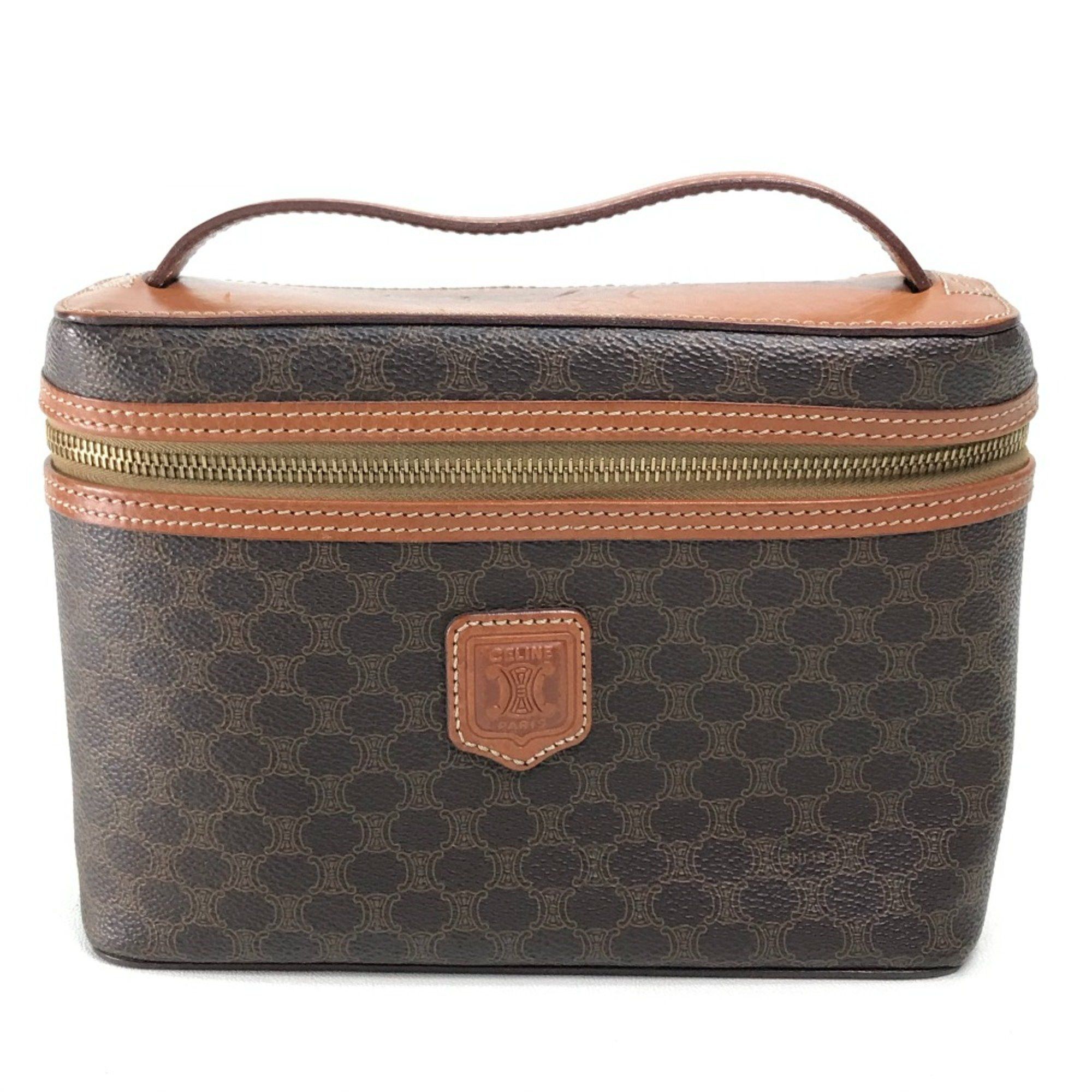 Celine CELINE Macadam Bag Hand Bag Vanity bag Brown Size ONE SIZE - 1 Thumbnail