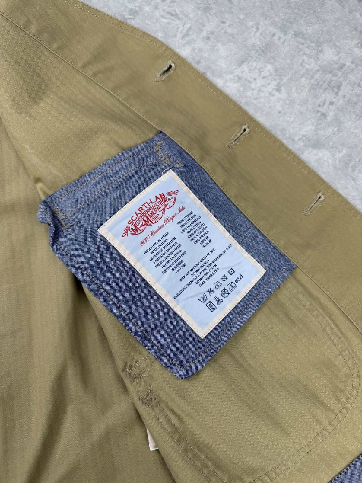 Scarti-Lab Scarti-Lab Beige Workwear Utility Waistcoat Vest Size XL Size US XL / EU 56 / 4 - 13 Thumbnail