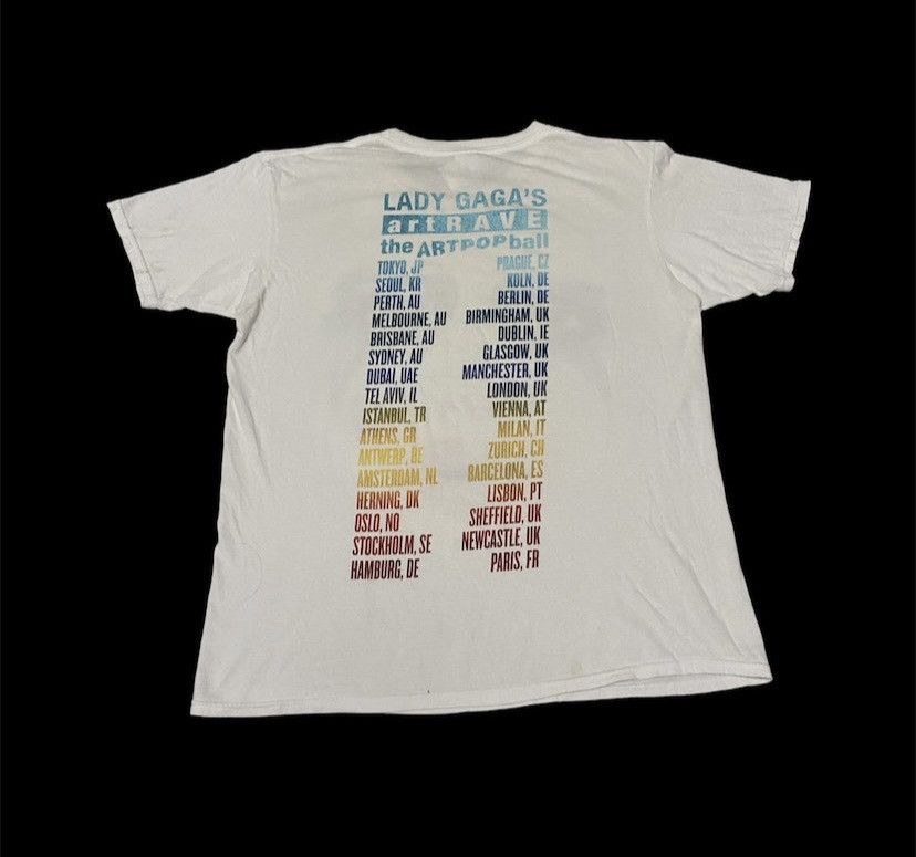 Band Tees × Vintage Vintage Lady Gaga Tour Tee Size US M / EU 48-50 / 2 - 2 Thumbnail