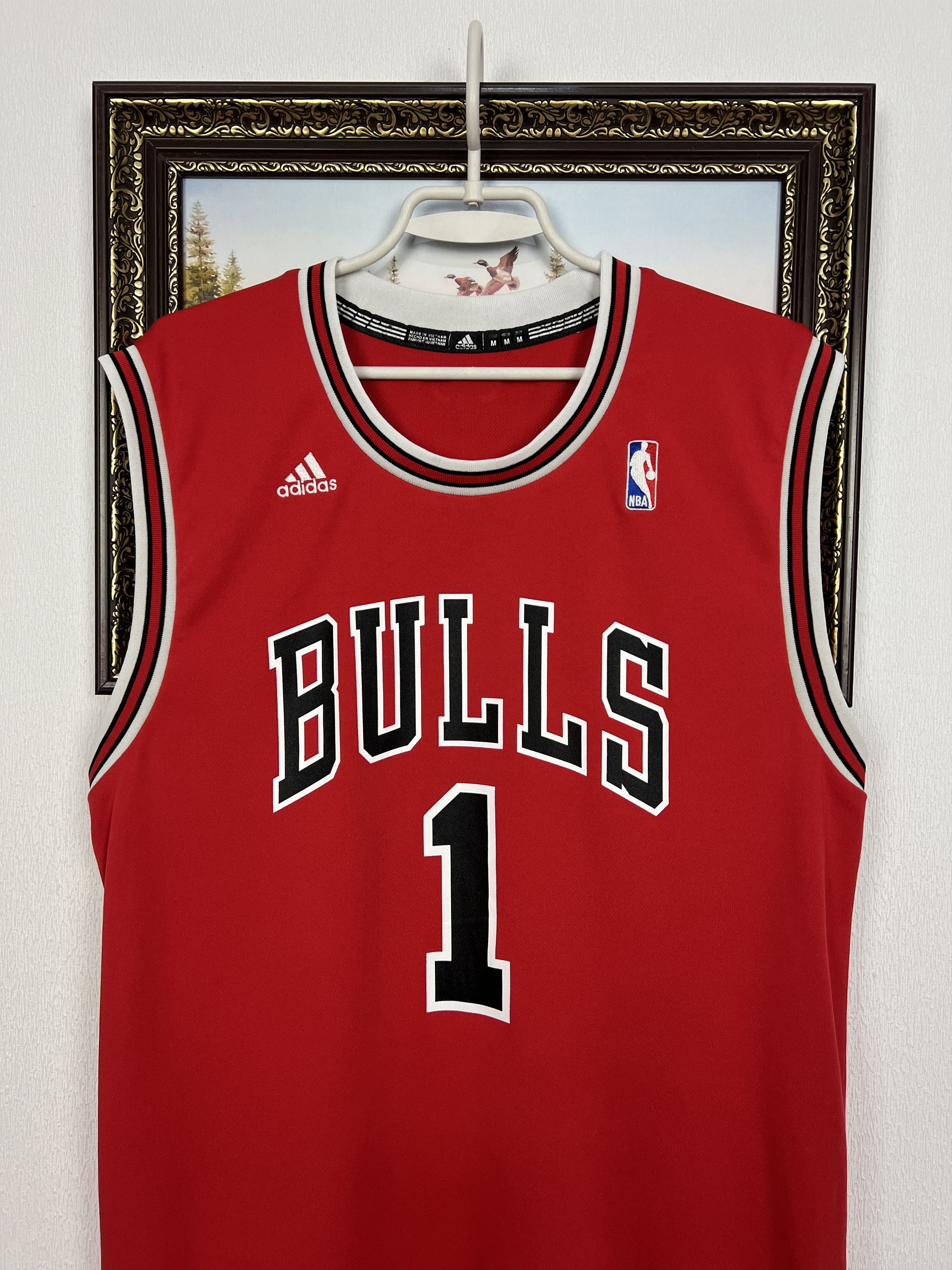 Adidas Vintage Chicago Bulls Derrick Rose #1 NBA Jersey Trikot Size US M / EU 48-50 / 2 - 2 Thumbnail
