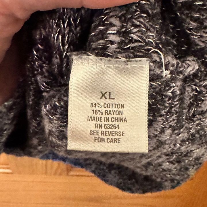 Other dressbarn Sweater Poncho Top Womens XL Gray Black Space Dye Size XL / US 12-14 / IT 48-50 - 7 Thumbnail